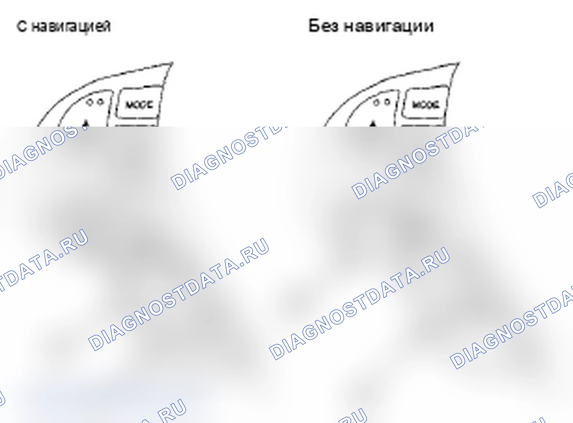 Рис. 219: Навигация по меню ЛВЖ. Acura TL IV