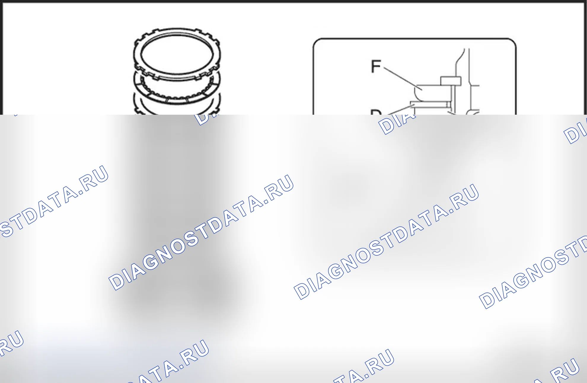 Разборка муфты переднего хода (C1) и прямой передачи (C2). Opel Antara I рестайлинг