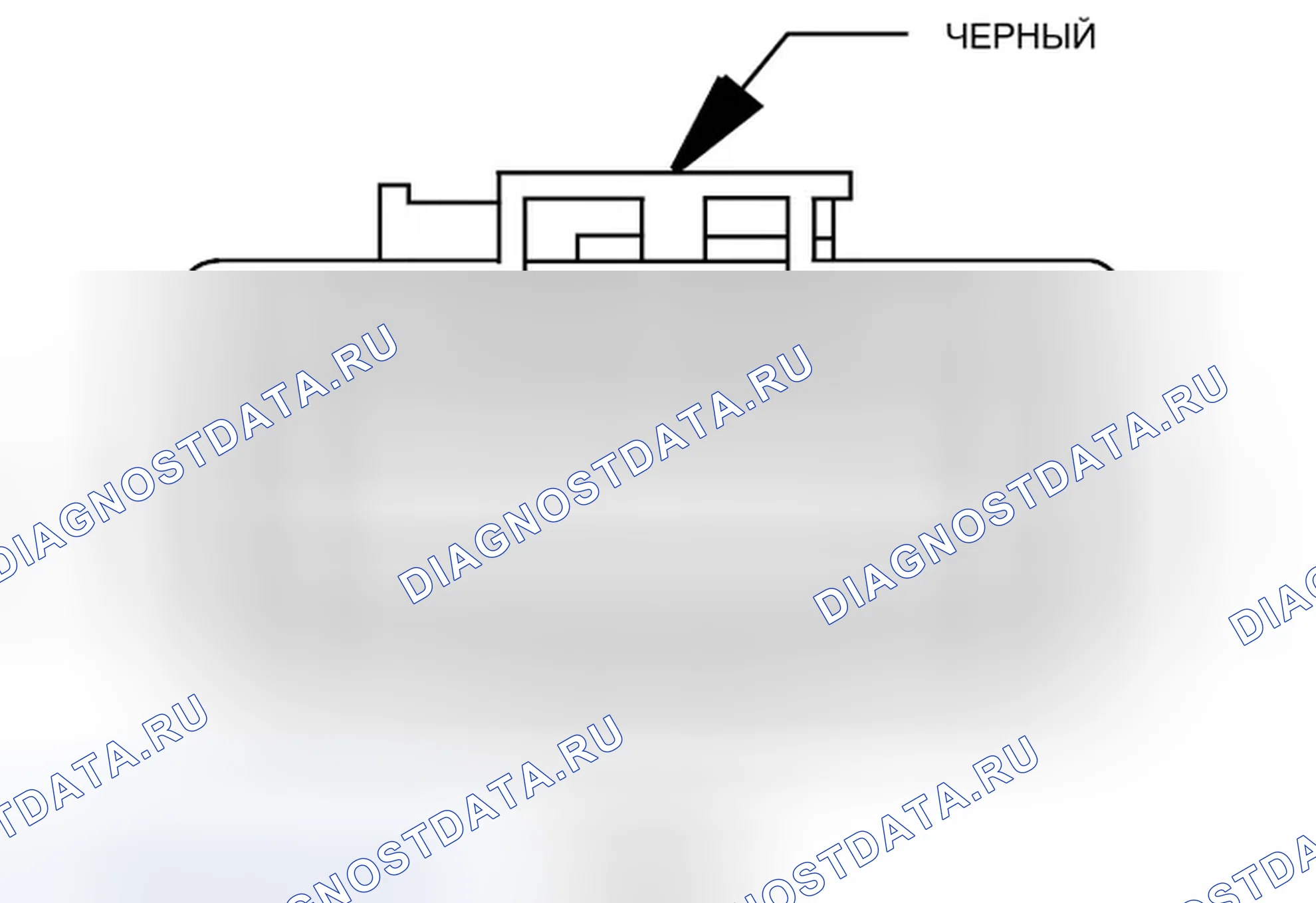 Рис. 312: Вид с торца встроенного разъема (C303). Jeep Compass I