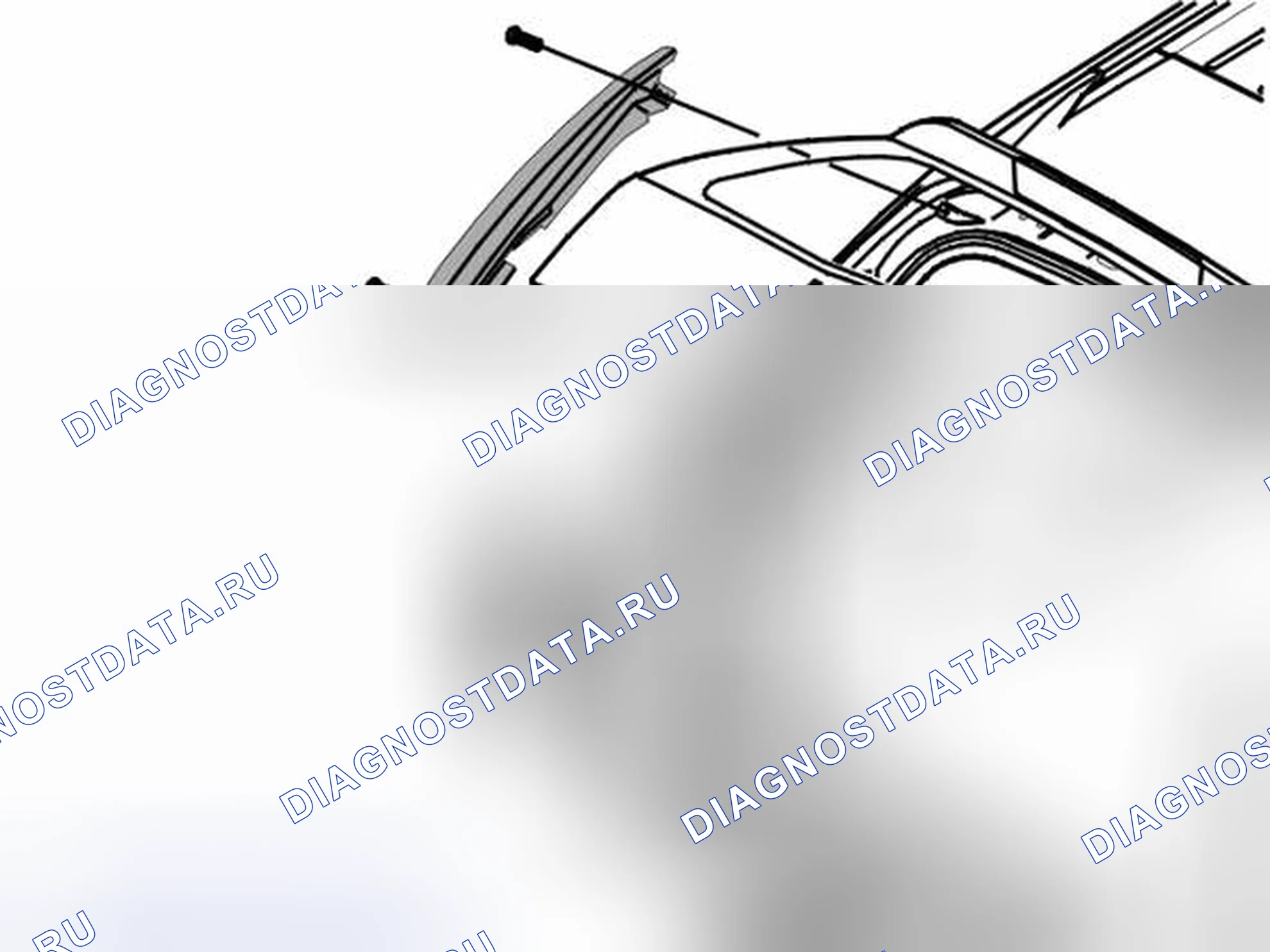 Рис. 15: СНЯТИЕ ВЕРХНЕЙ ХВОСТОВОЙ ЛАМПЫ. Volvo XC90 I
