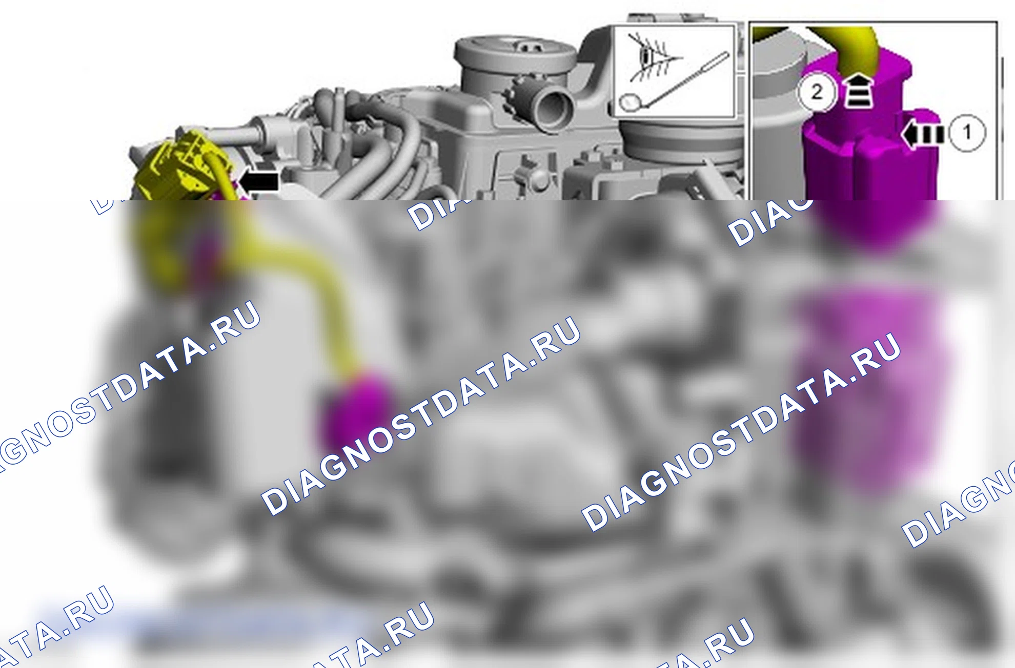 Как снять и установить топливоподводящий трубопровод топливной рампы. Ford Galaxy III