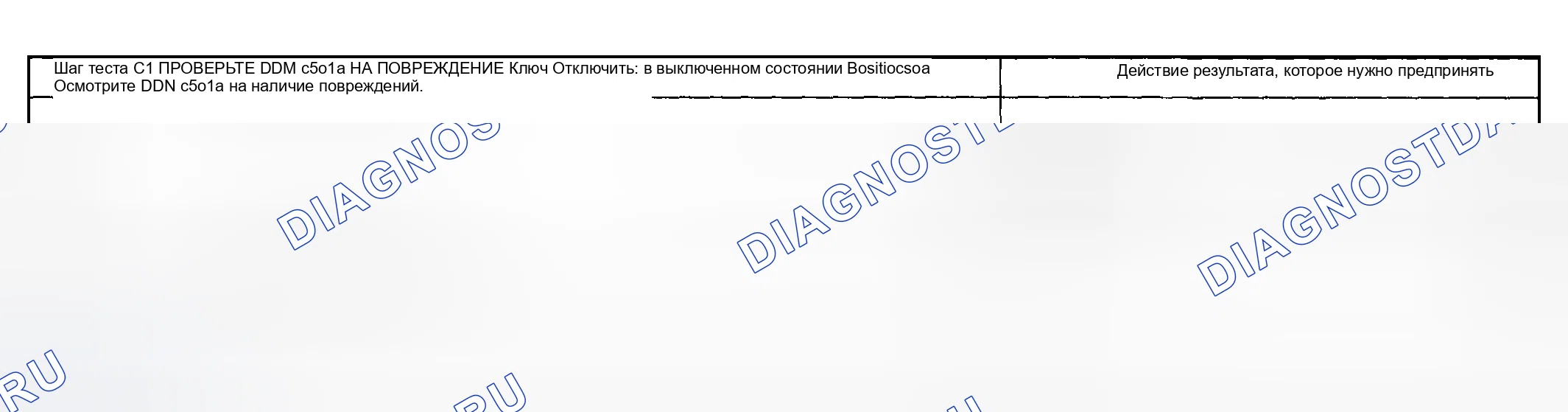 Рис. 11: диагностический тест C: модуль двери водителя (DDM) не реагирует на диагностический инструмент. Mazda Flair II