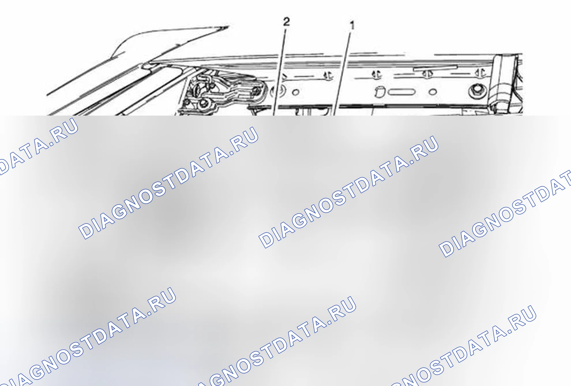 Рис. 37: Замена лампы сигнализации парковки и поворота (правая рука). Buick Encore I