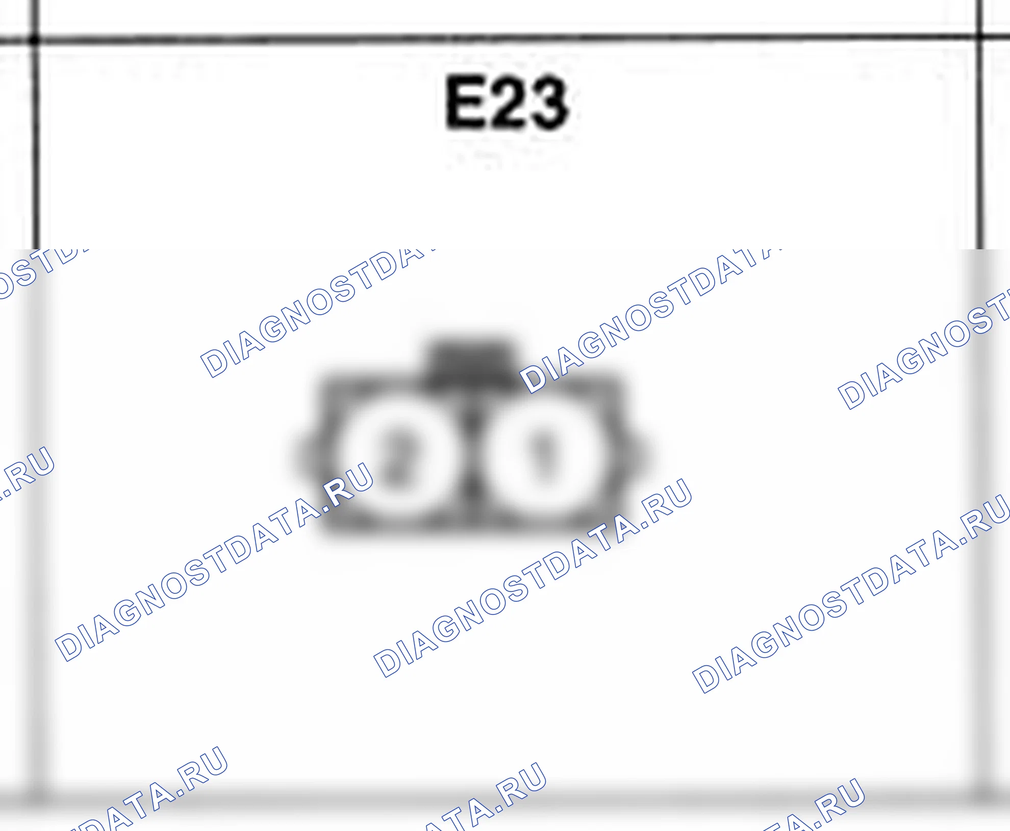 Распиновка разъёма E23 — жгута двигателя. Hyundai Accent LC
