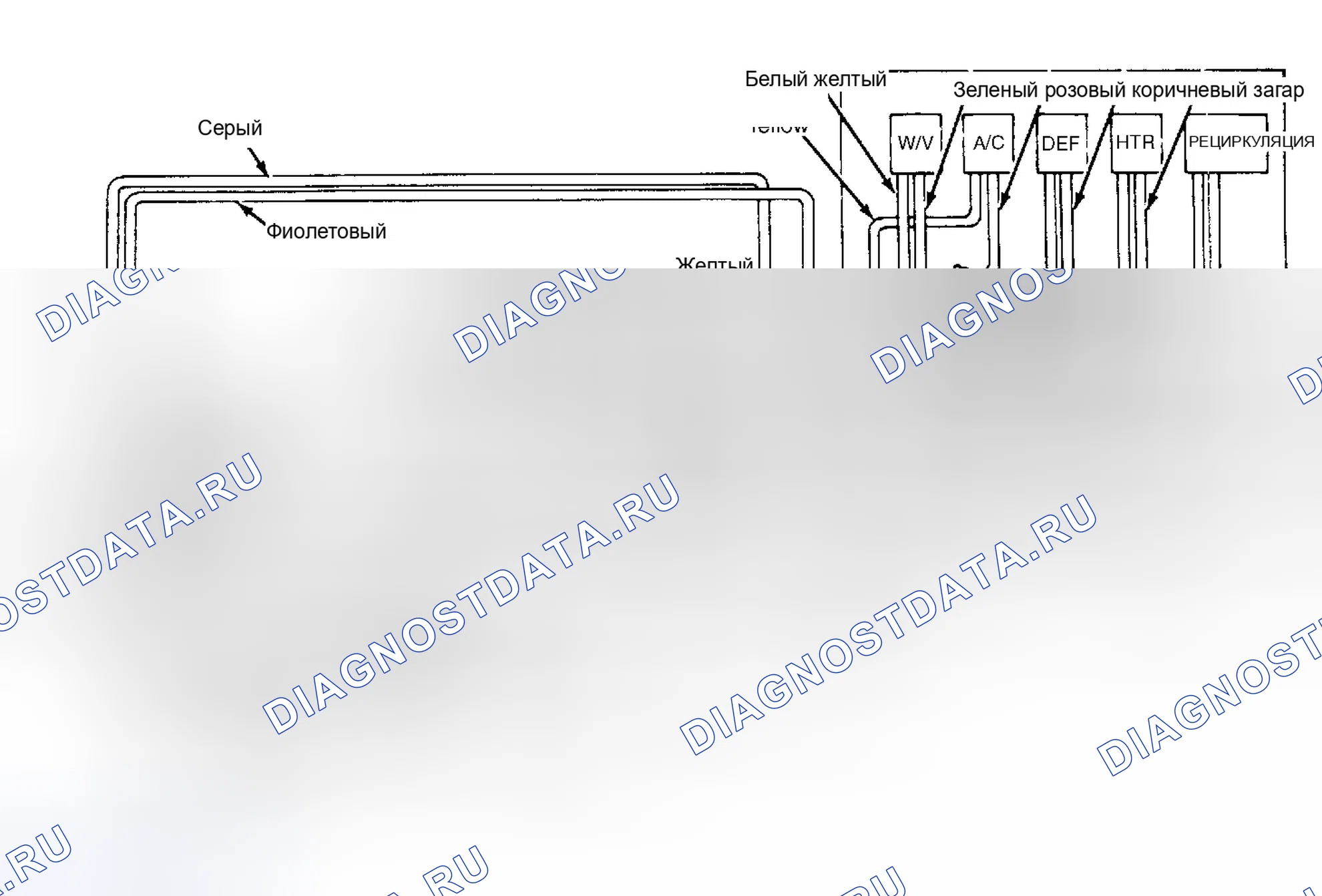Рис. 6: Вакуумная диаграмма контроля климата Regal Electronic Touch. Buick Electra V