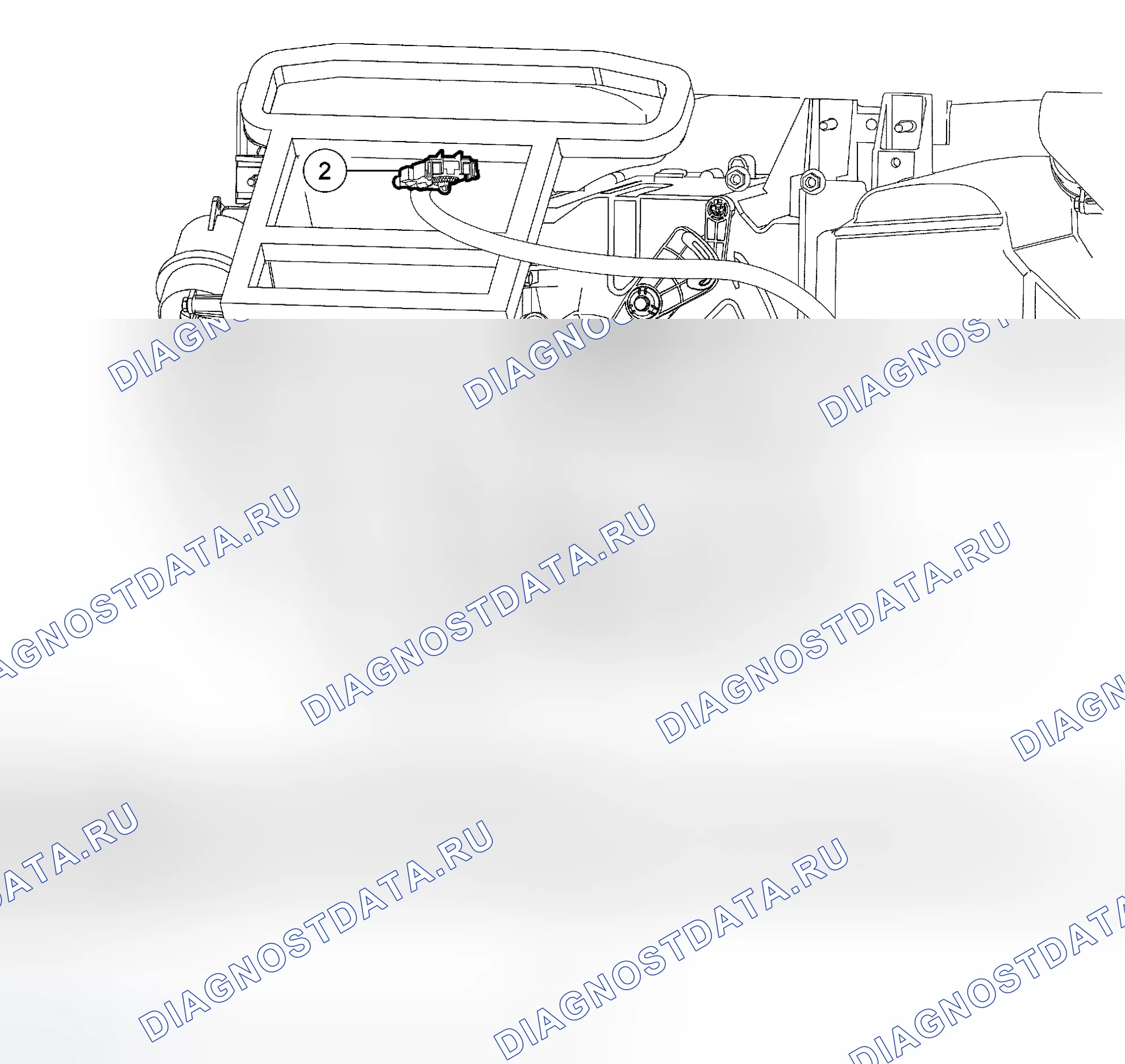 Рис. 5: Привод двери для смешивания температуры. Hyundai Matrix I
