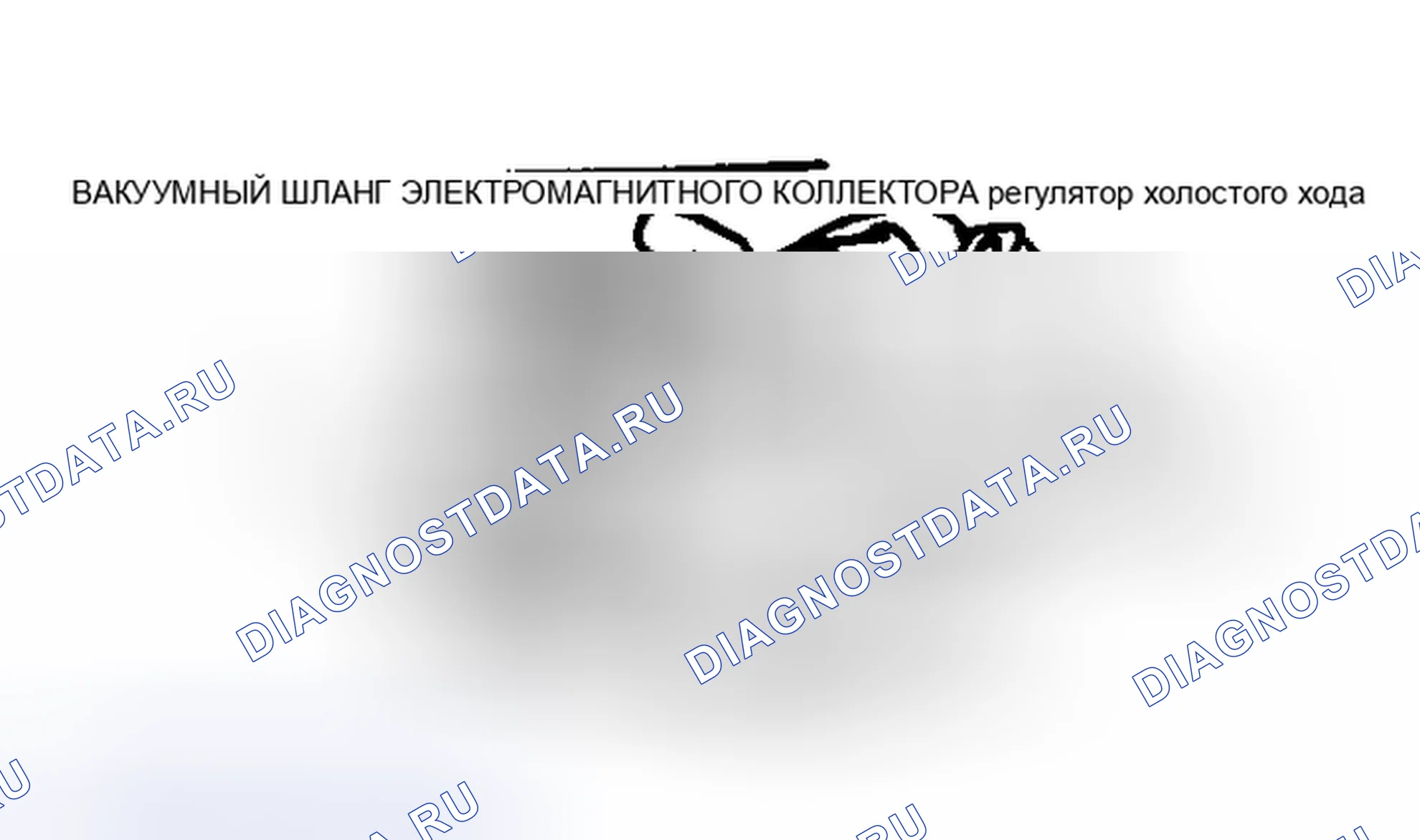 Рис. 96: Вакуумный шланг электромагнита регулятор холостого хода. Hyundai Matrix I рестайлинг 2