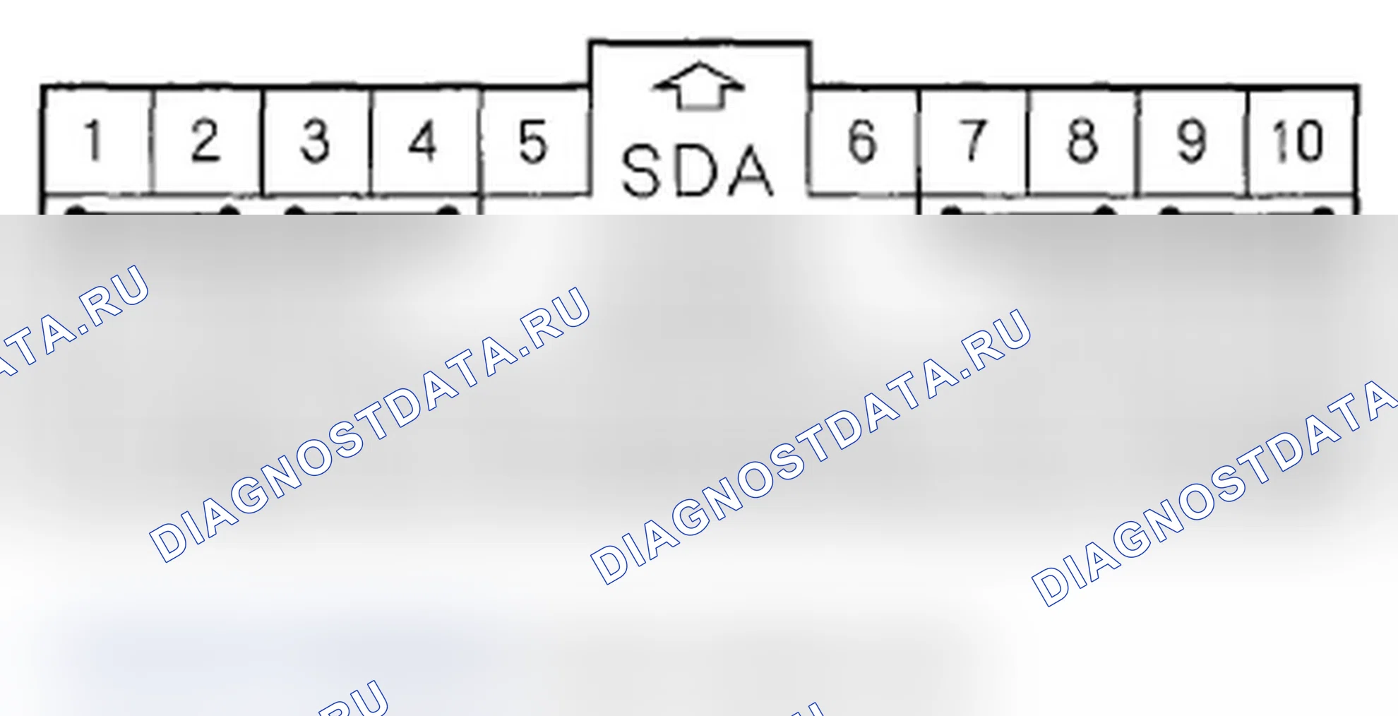 Рис. 50: Входы и выходы модуля SRS разъема A (28P). Acura RL II рестайлинг