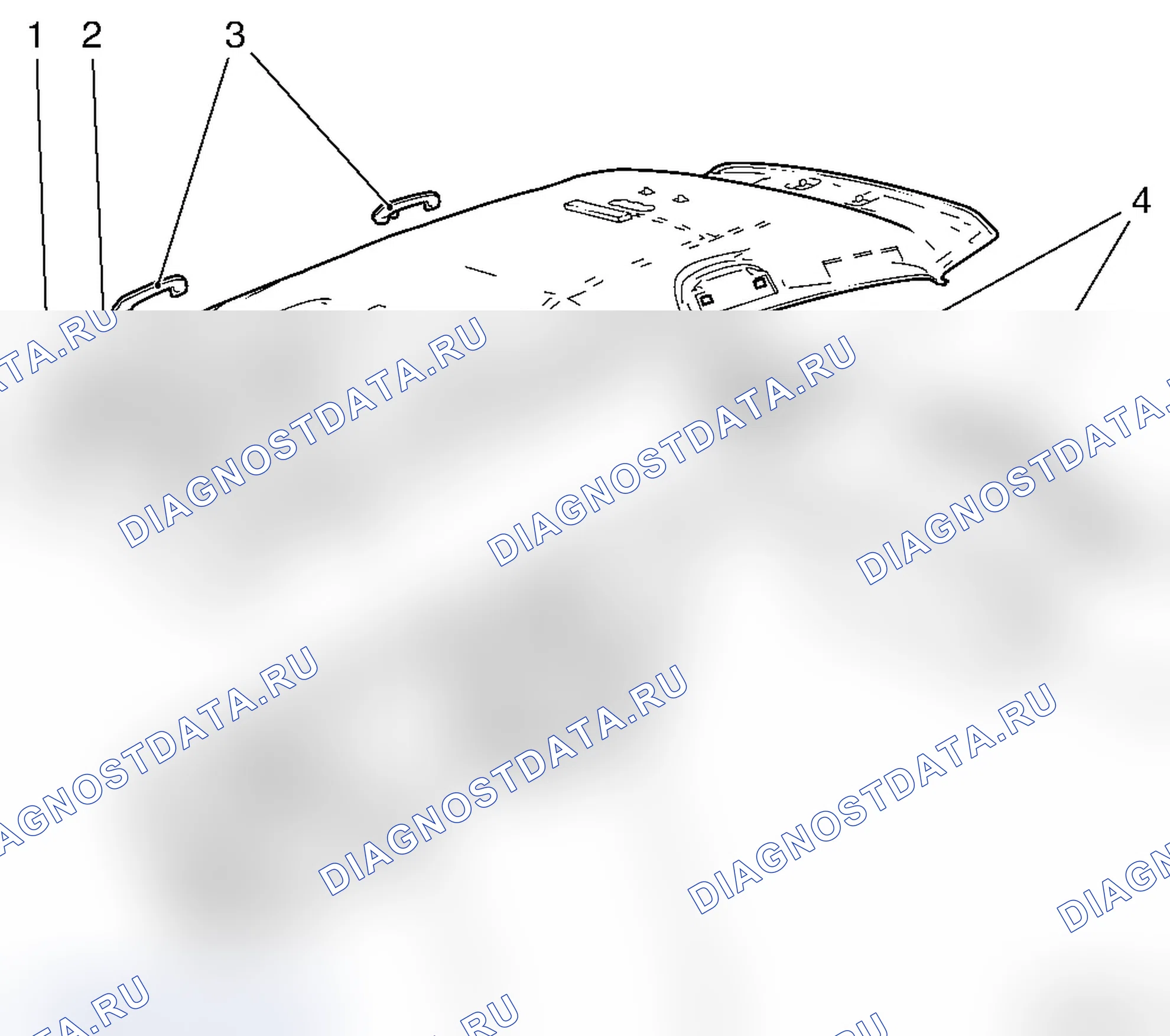 Расположение внутренней обшивки - L48. Opel Astra H