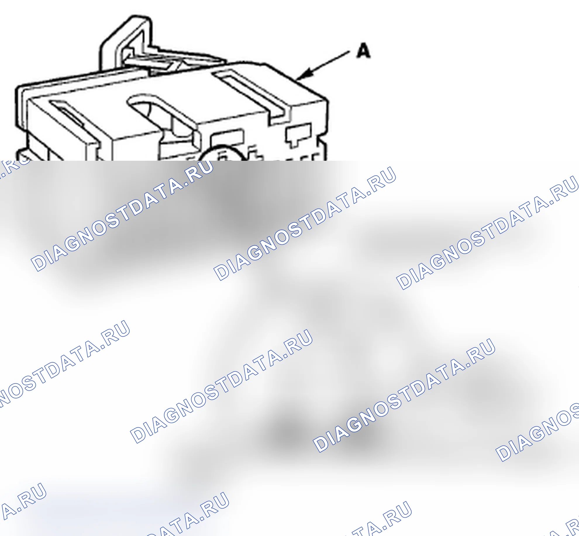 Рис. 15: Разъемы блока SRS. Acura TL IV