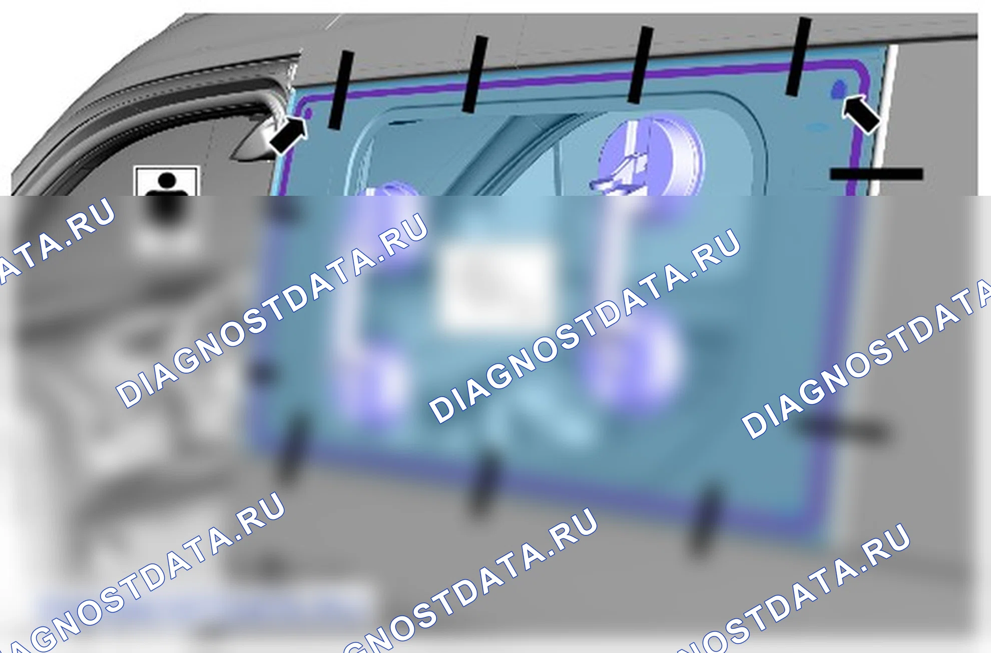 Как снять и установить стекло окна сдвижной двери. Ford Transit Connect II