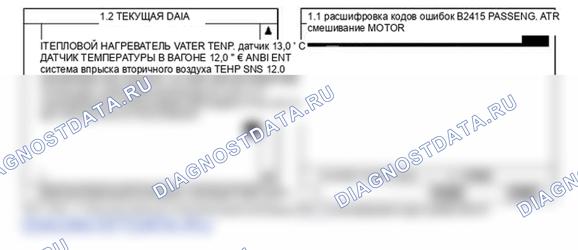 B2415: Двигатель смешивания воздуха (водитель). Kia Sorento BL