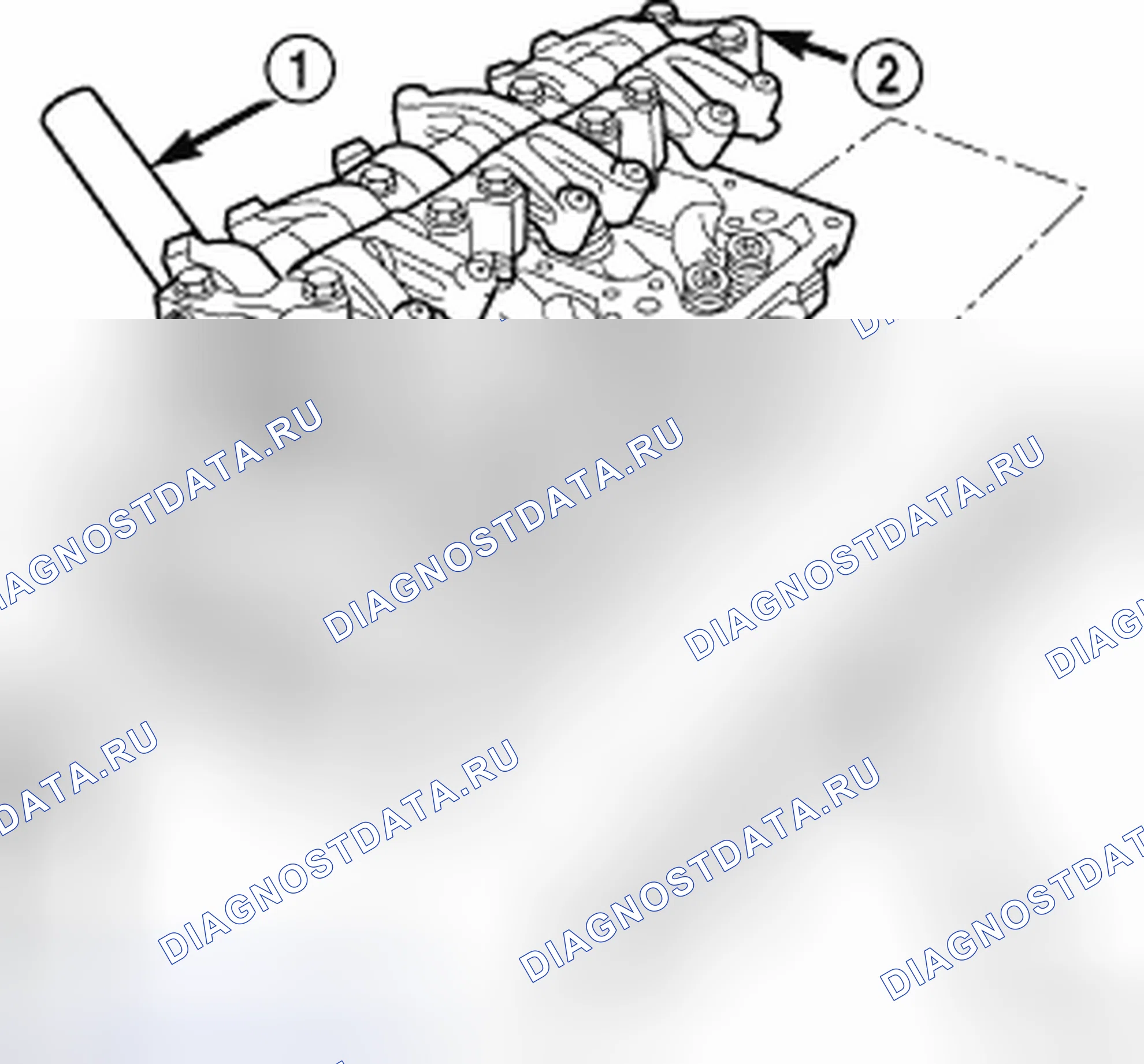 Рис. 276: ГОЛОВКА ЦИЛИНДРА. Chrysler Town & Country V