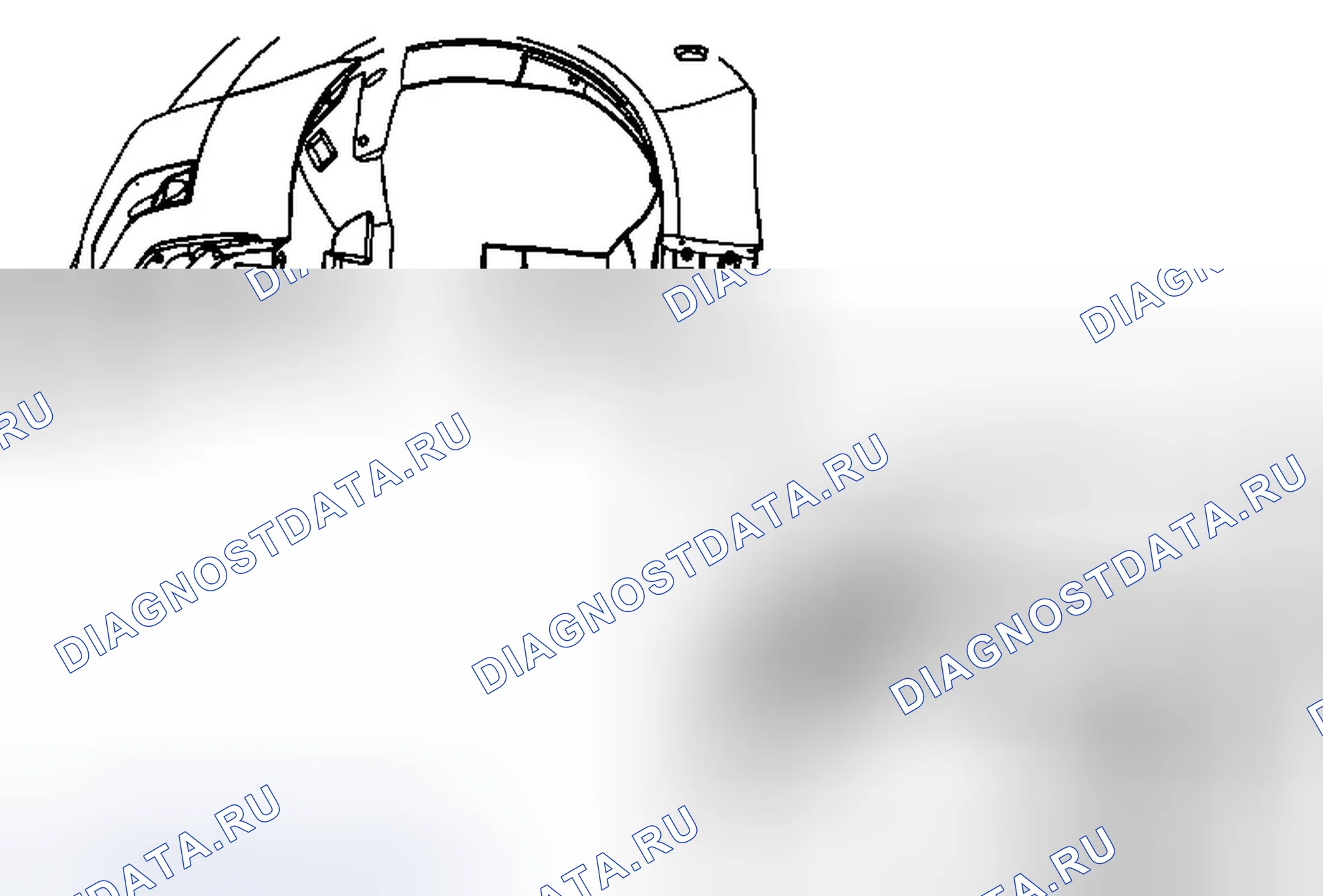 Рис. 4: Замена переднего вкладыша рулевой рубки. Cadillac CTS II