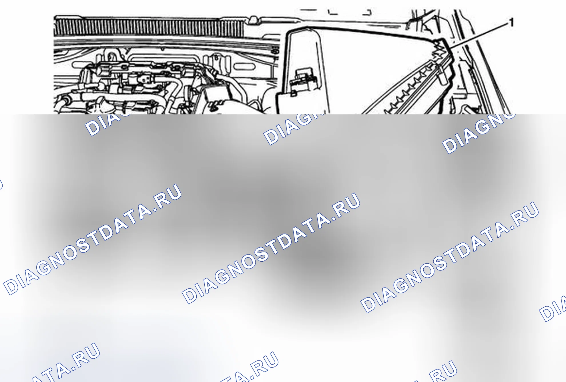 Рис. 48: Замена узла воздухоочистителя (LTG). Cadillac ATS I