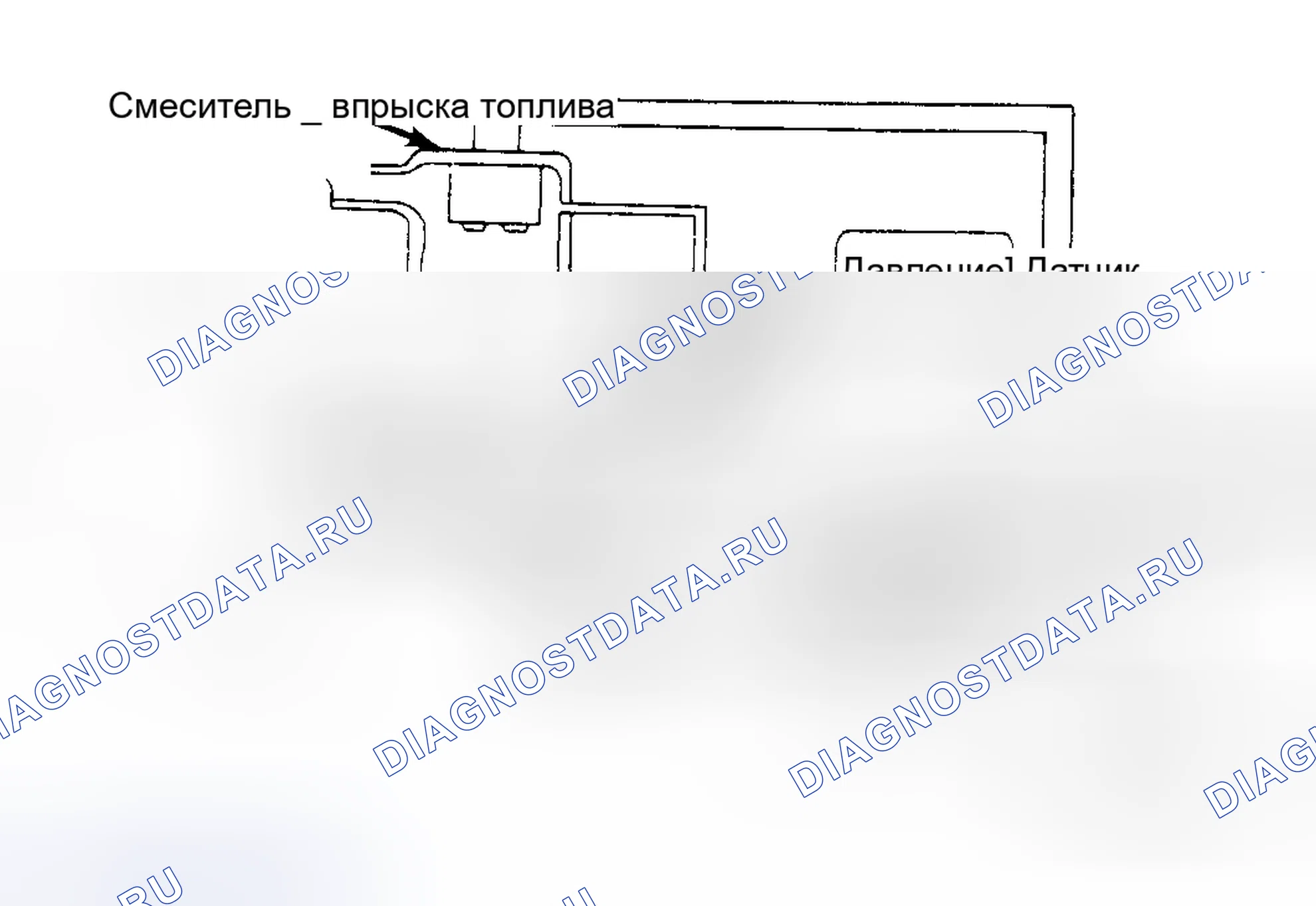 Рис. 53: Датчик давления Обратите внимание на расположение электромагнитного клапана и датчика давления.. Mitsubishi Mirage II