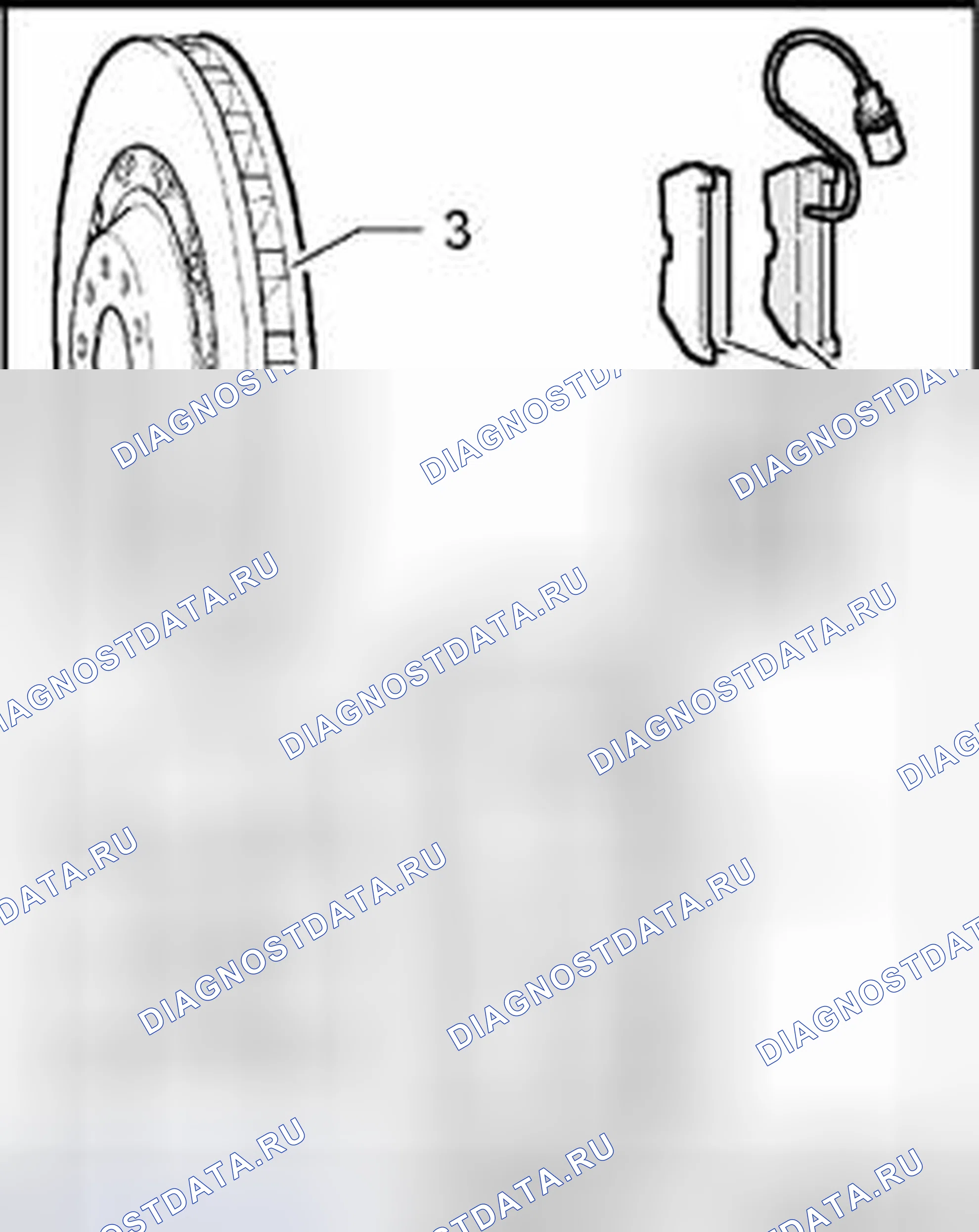 Рис. 12: Передние тормоза, Brembo, 18 дюймов. Volkswagen Phaeton I