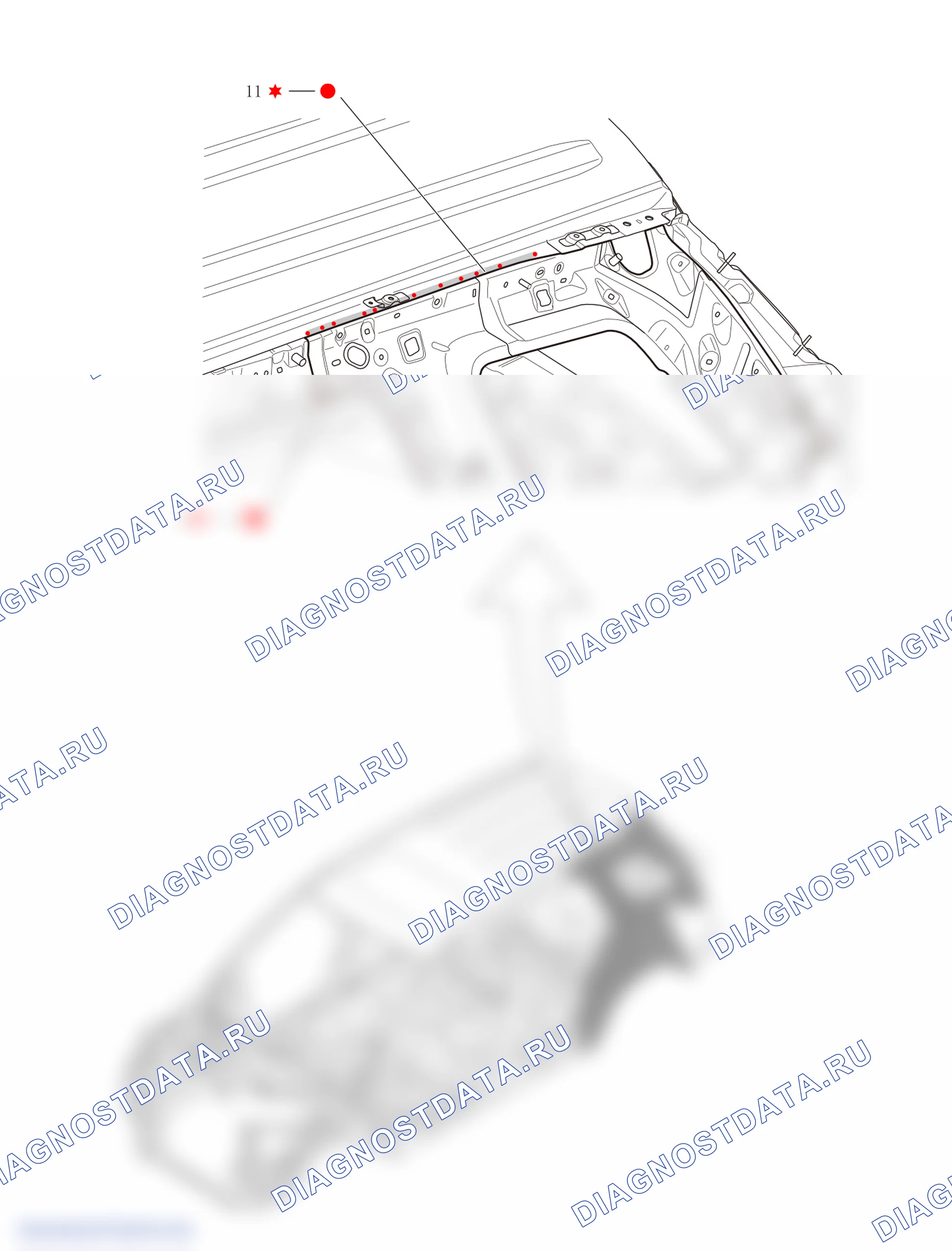 Узел внутренней плиты колонны C — Haval H6. Haval H6 III