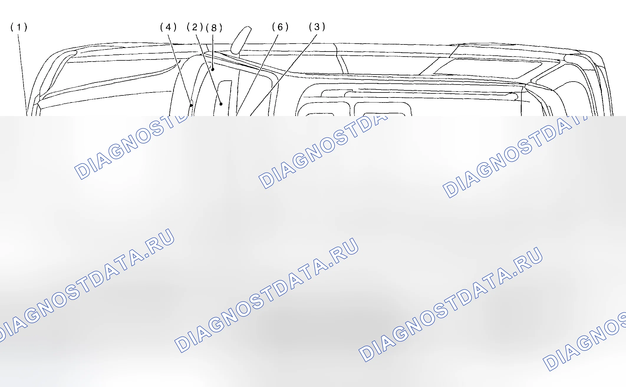 Рис. 62: Расположение электрических компонентов. Subaru Outback BH