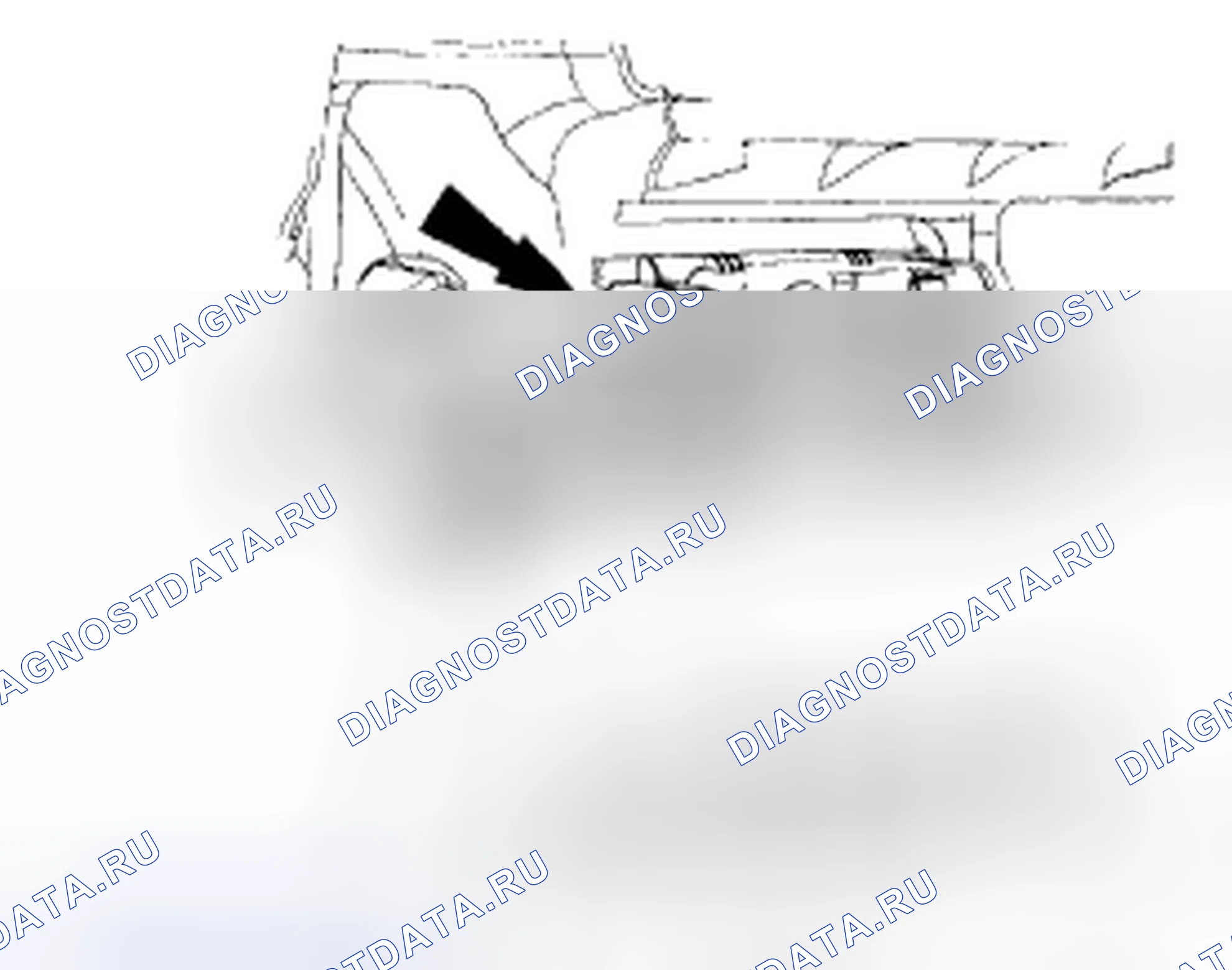 Рис. 52: РУЧКА ВНУТРЕННЕЙ ДВЕРИ - СНЯТИЕ / УСТАНОВКА ПЕРЕДНЕЙ ЧАСТИ. Mazda Tribute II