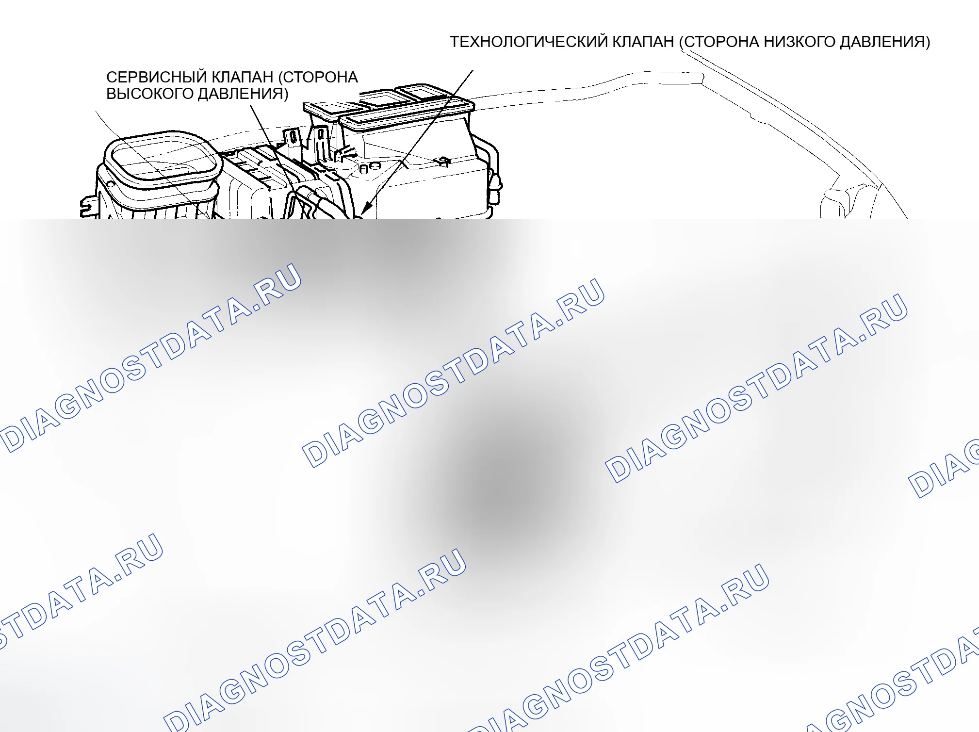 Рис. 2: Указатель расположения компонентов. Honda Insight ZE1