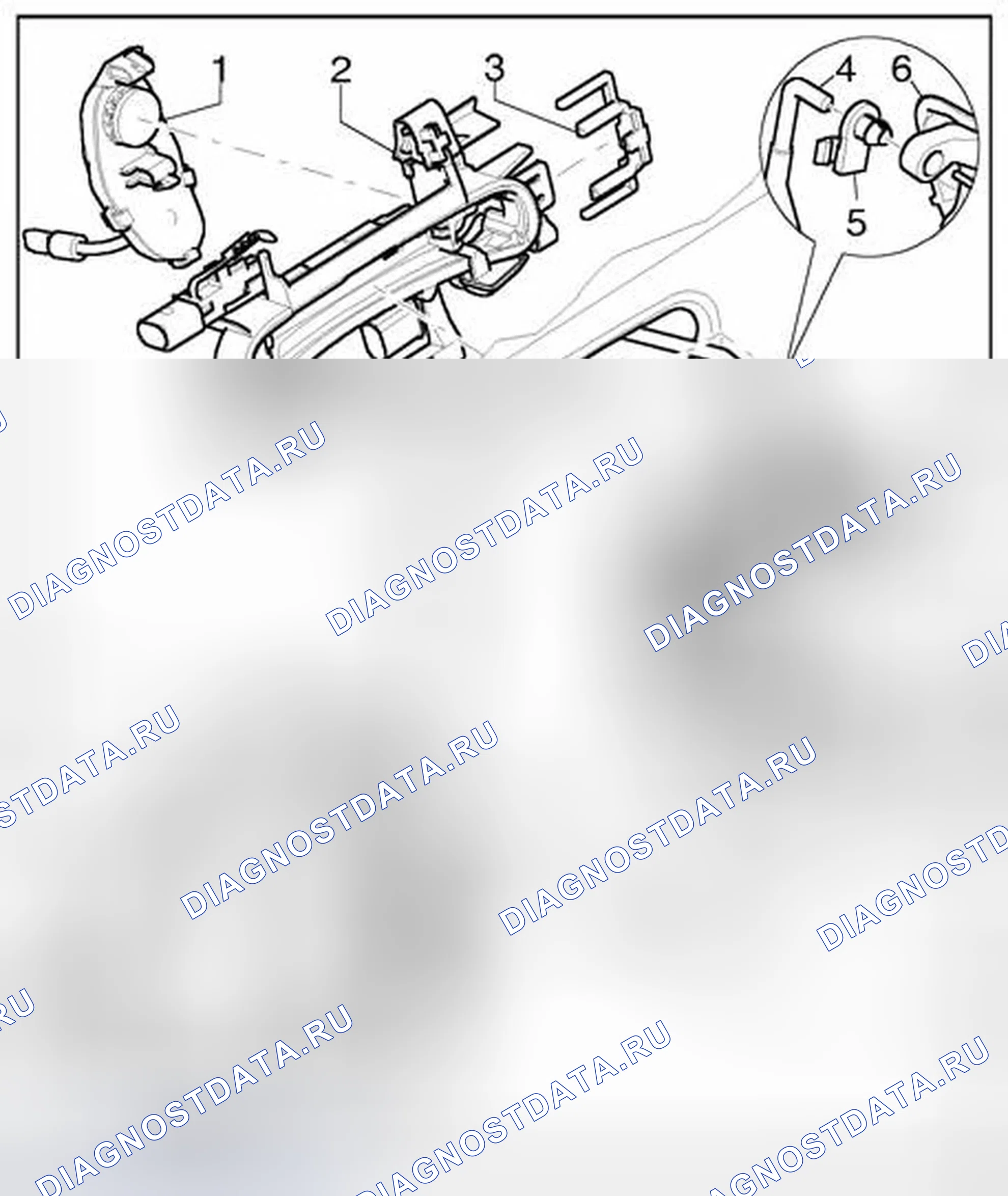 Рис. 121: Ручка передней двери и дверной замок. Audi A6 С6