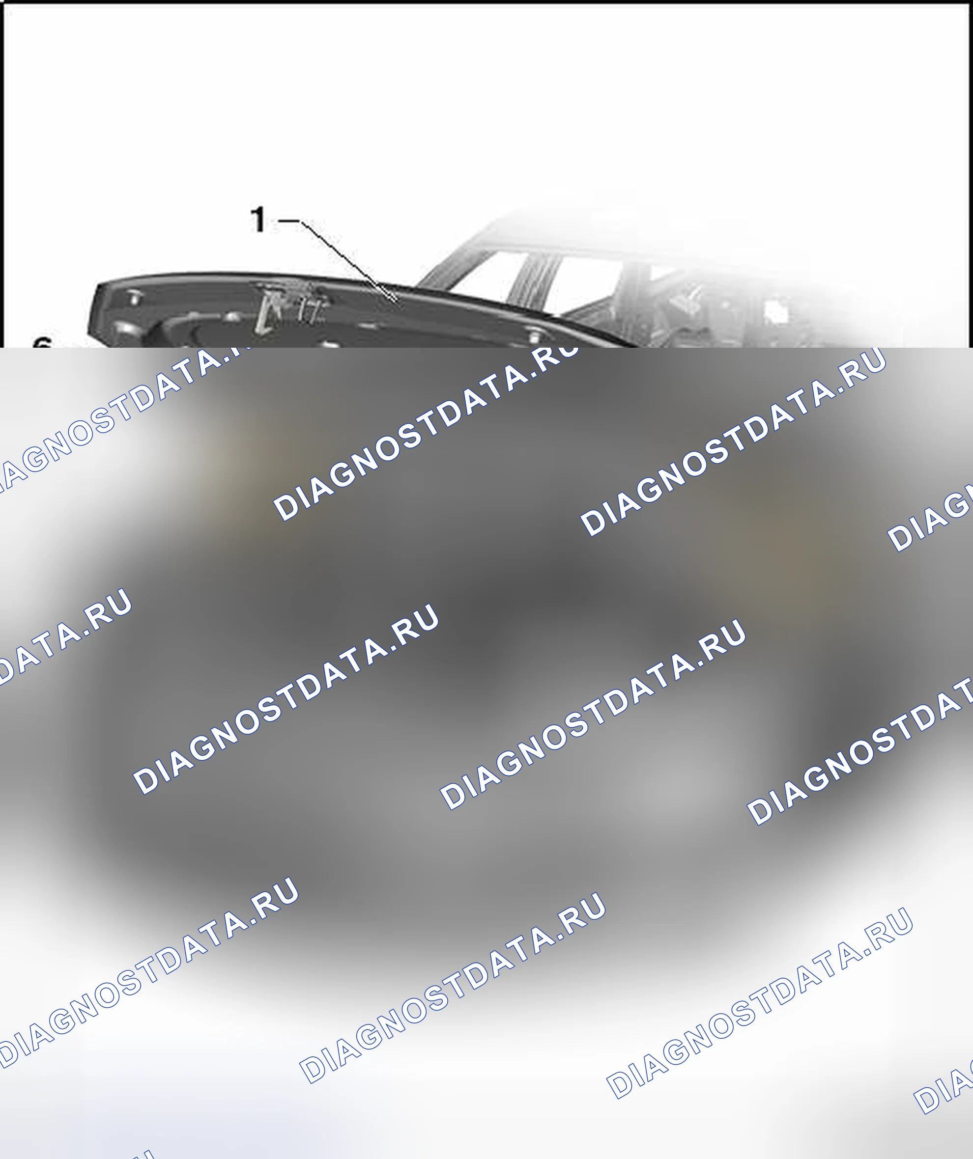 Рис. 25: КАПОТ. Volkswagen Touareg II