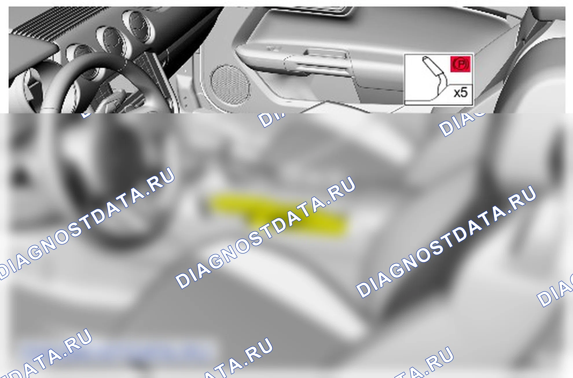 Регулировка троса стояночного тормоза. Ford Mustang VI