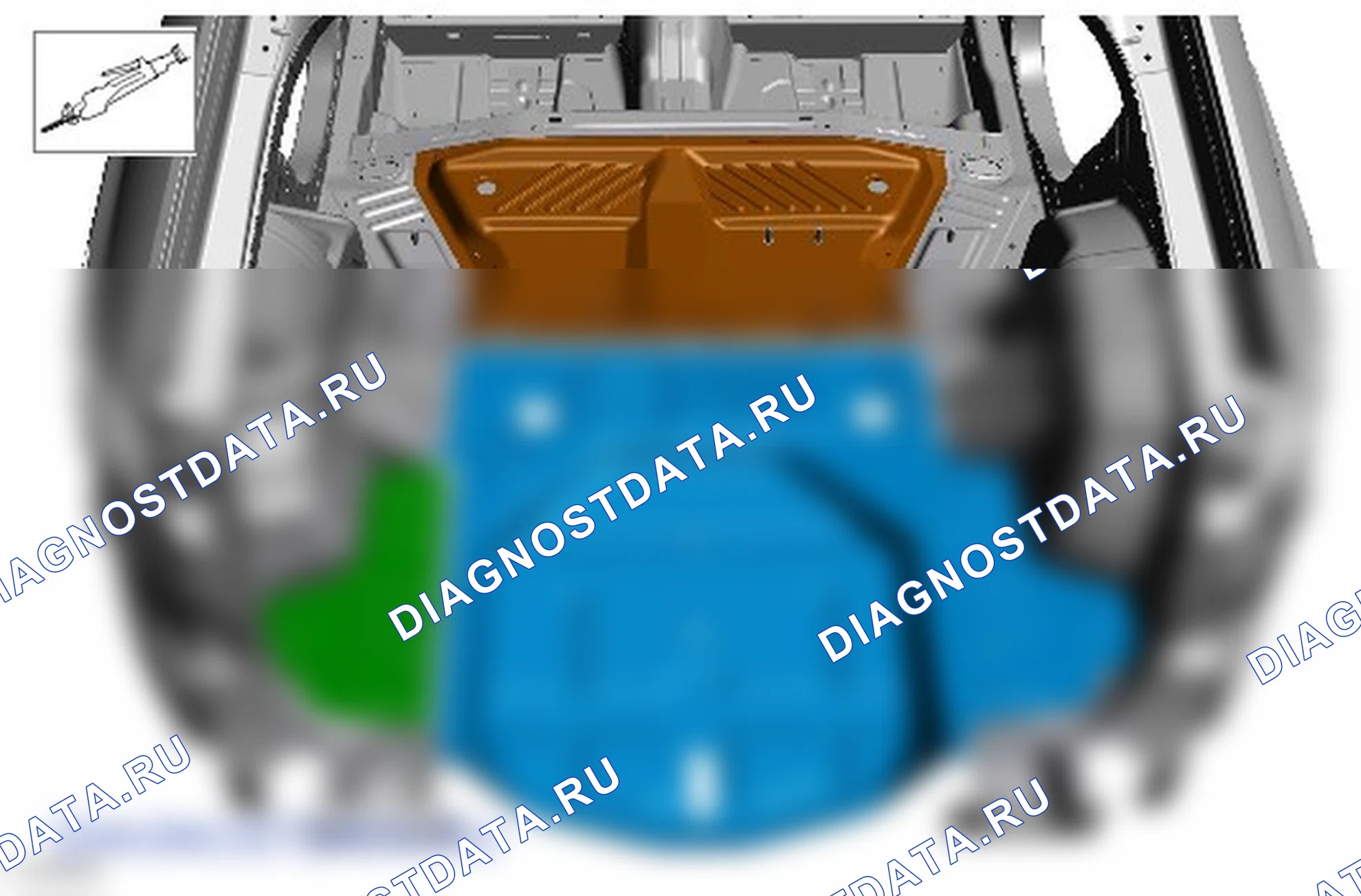 Как снять и установить заднюю панель пола. Ford Edge II