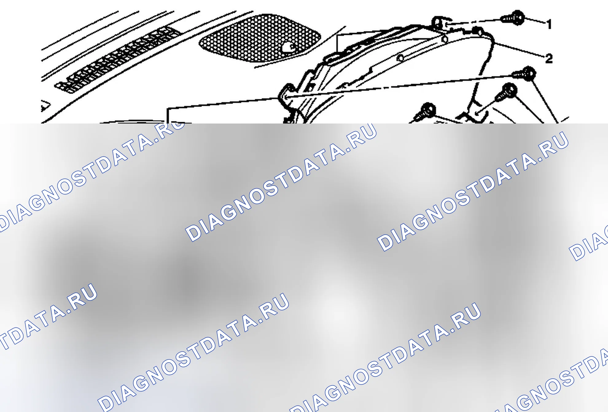 Рис. 8: Замена приборной панели. Cadillac SRX II рестайлинг