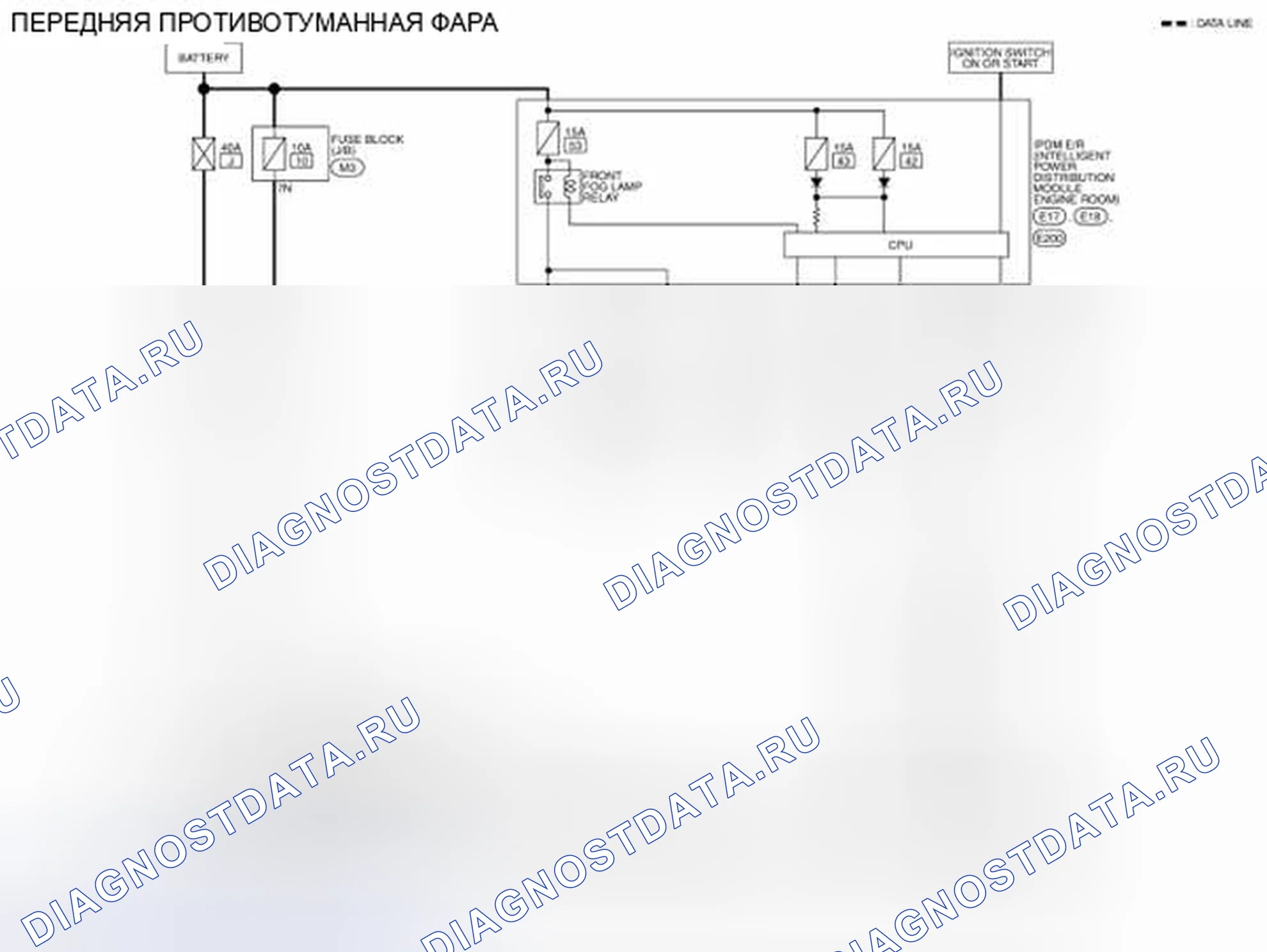 Рис. 153: электросхема. Nissan Altima L32