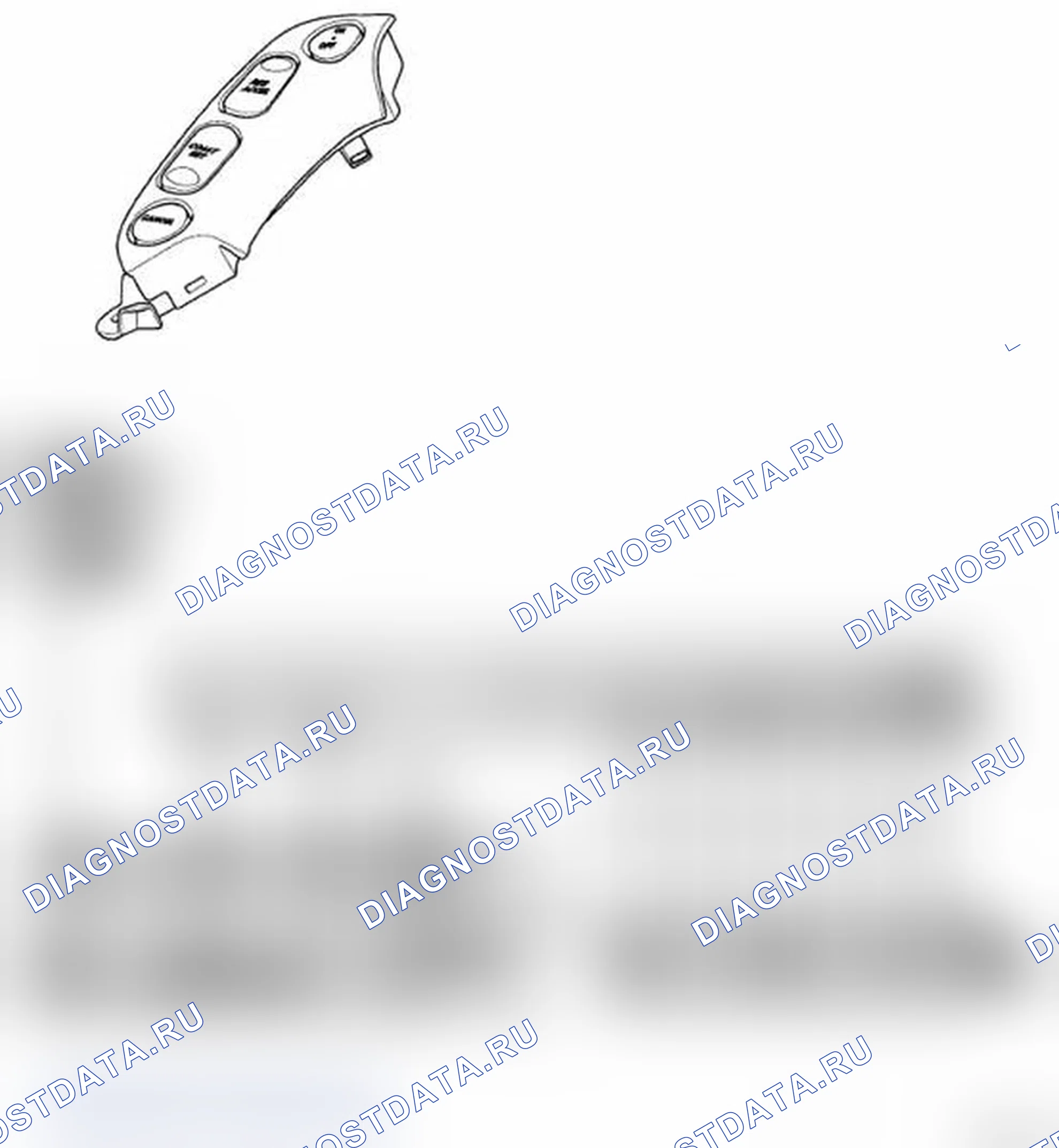 Рис. 3: Главный выключатель круиз-контроля - принципиальная схема. Hyundai Santa Fe II