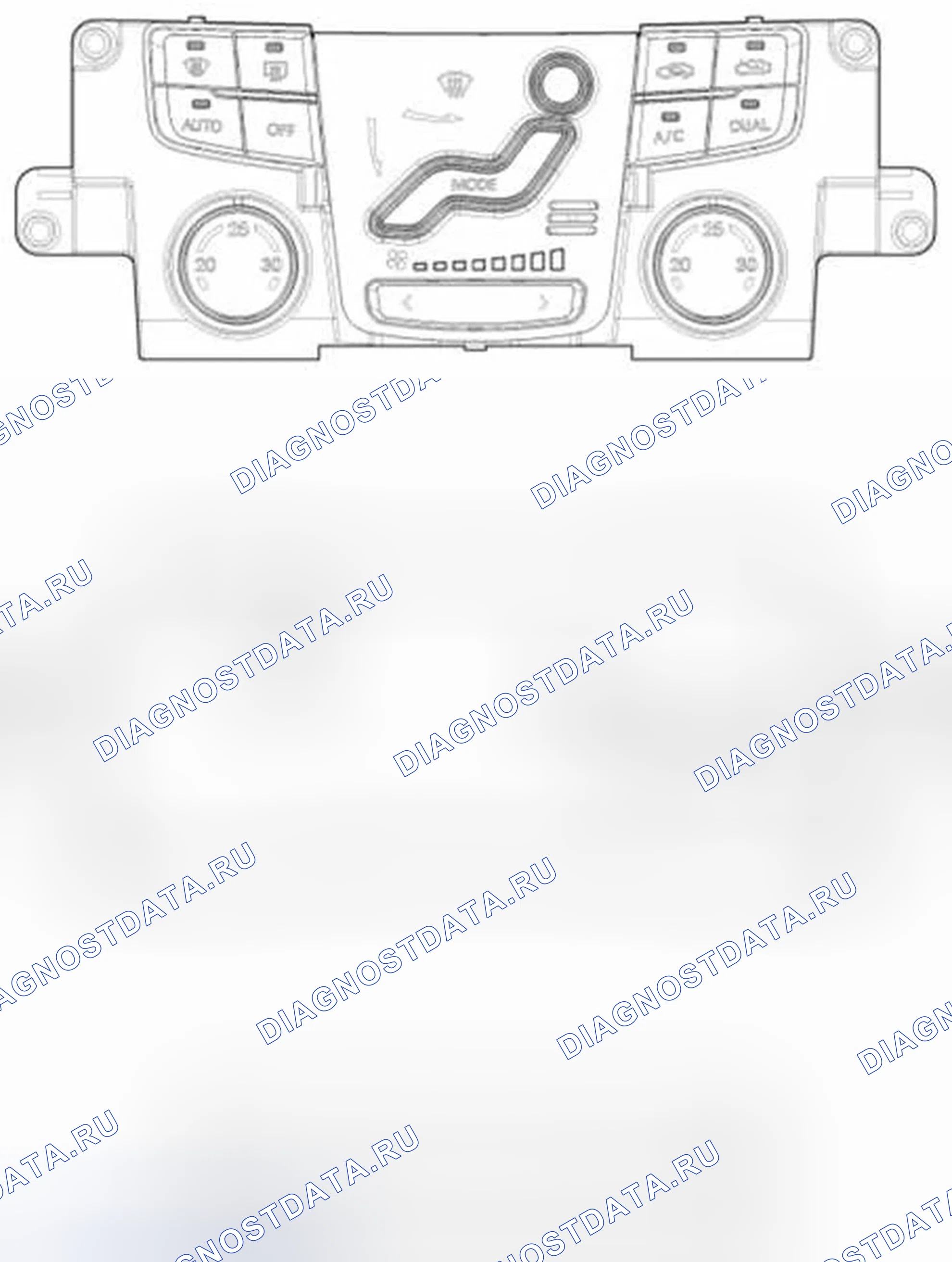 Рис. 355: Панель управления. Hyundai Sonata VI