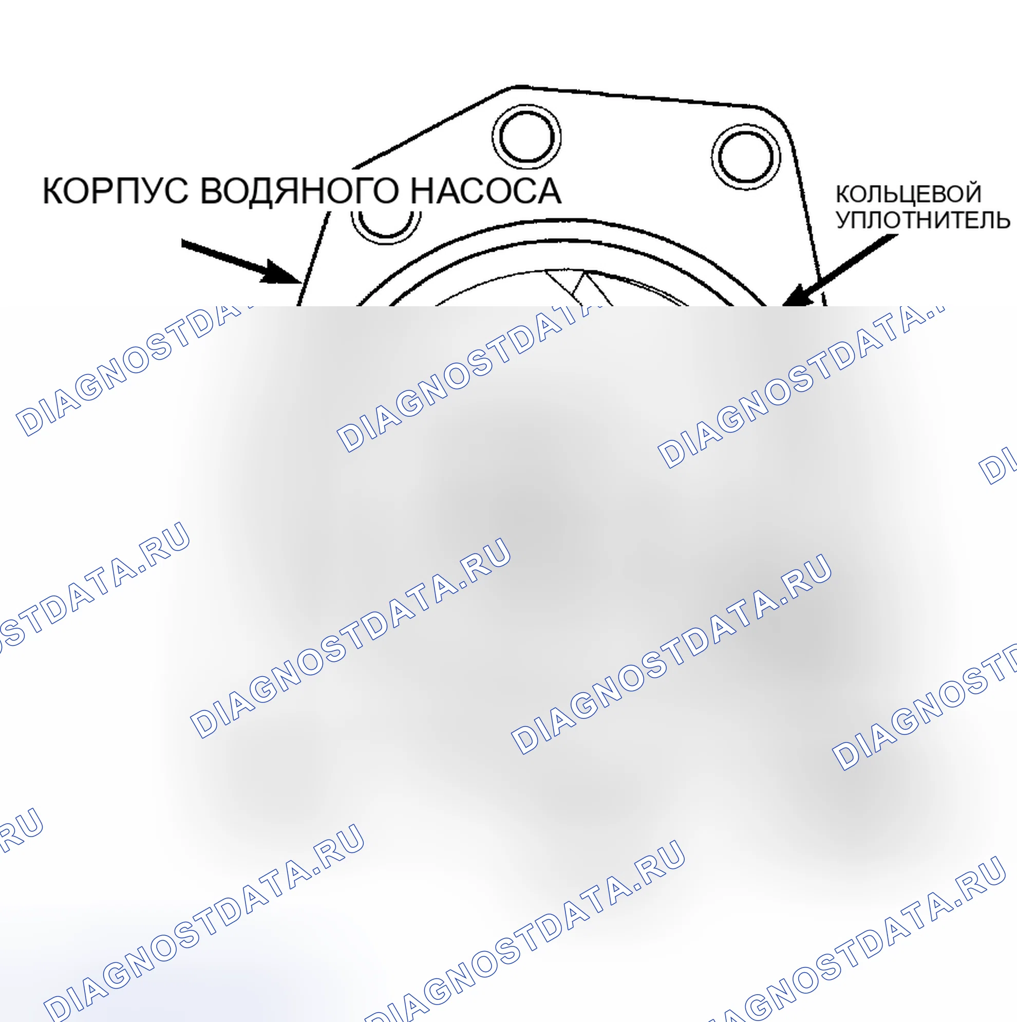 Рис. 13: ВОДЯНОЙ НАСОС. Chrysler Prowler I