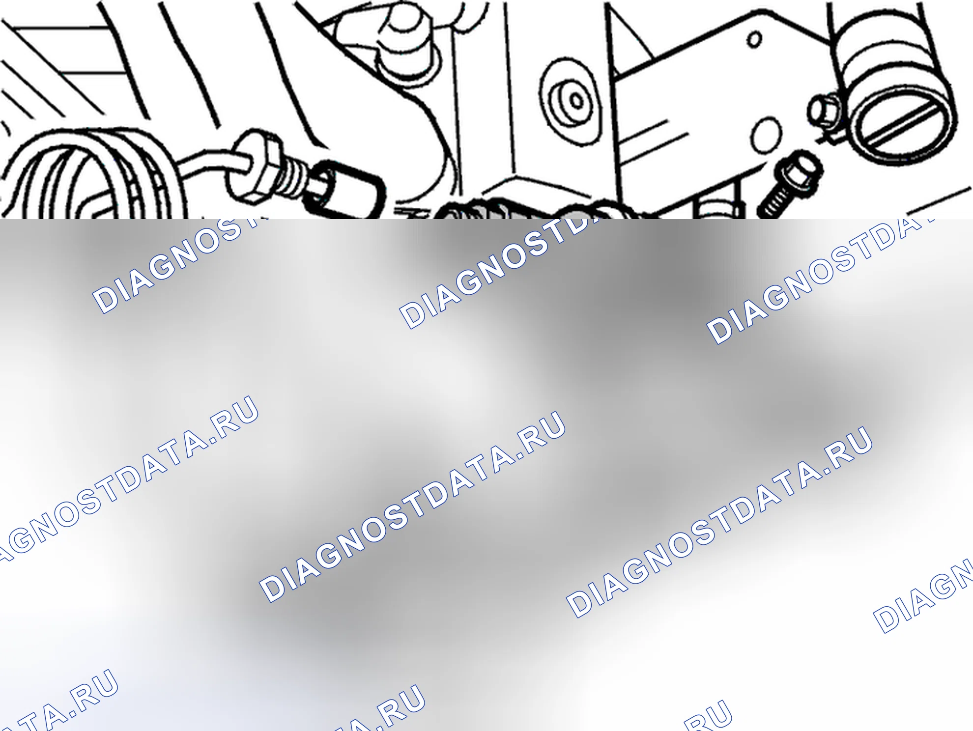 Рис. 120: Топливопровод и топливный насос. Volvo C70 I