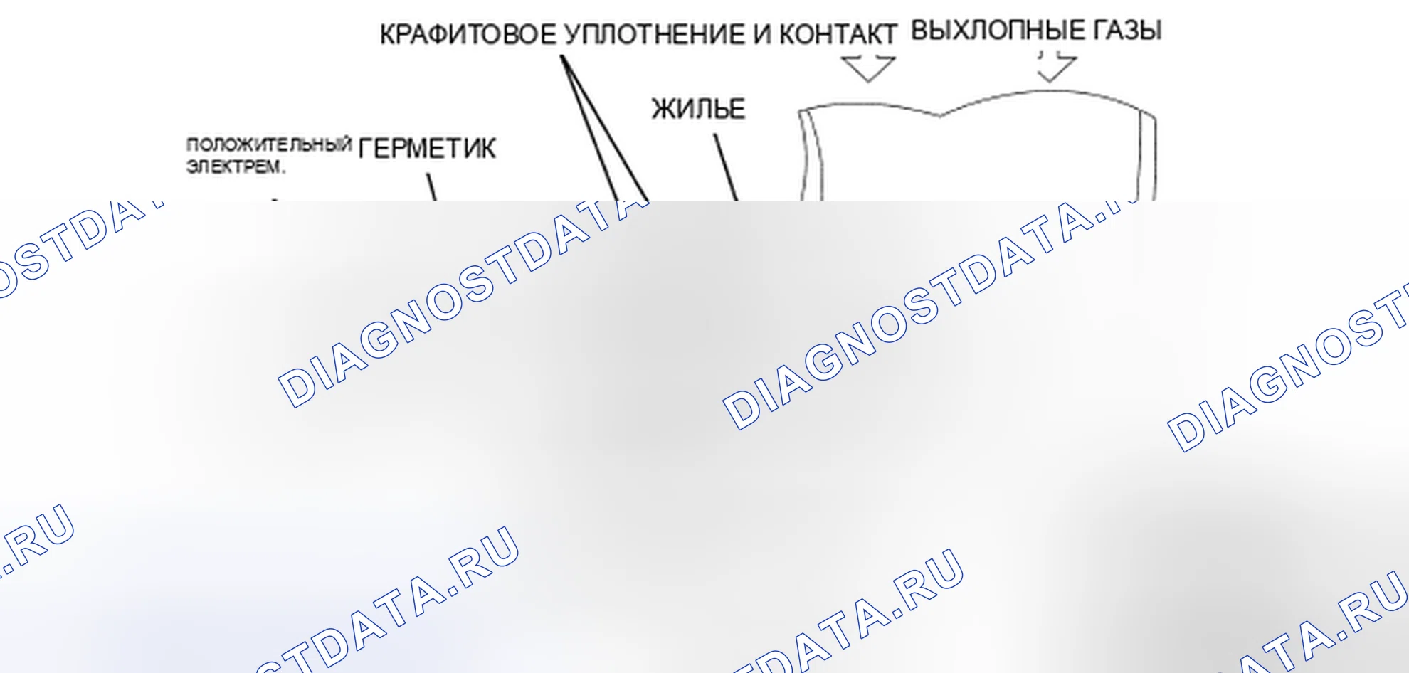 Рис. 46: Датчик нагретого кислорода (подогреваемый кислородный датчик). Mazda Tribute II