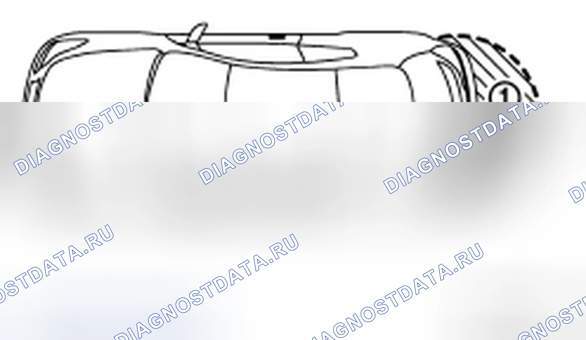 Рис. 607: ЗОНА ОБНАРУЖЕНИЯ АНТЕННЫ С ВНЕШНИМ КЛЮЧОМ. Infiniti G37 IV рестайлинг