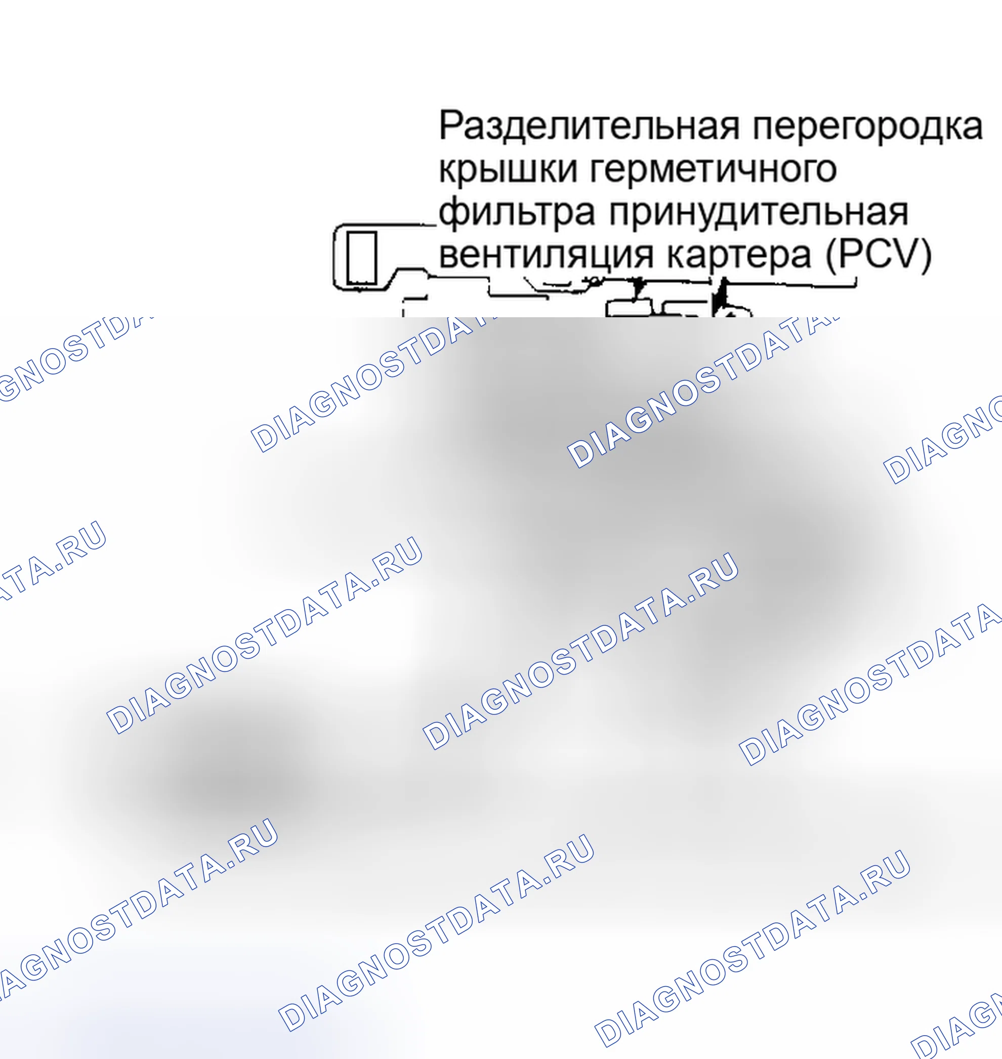 Рис. 4: Система вентиляции картера (станза) Обратить внимание на направление потока.. Nissan Sentra B11