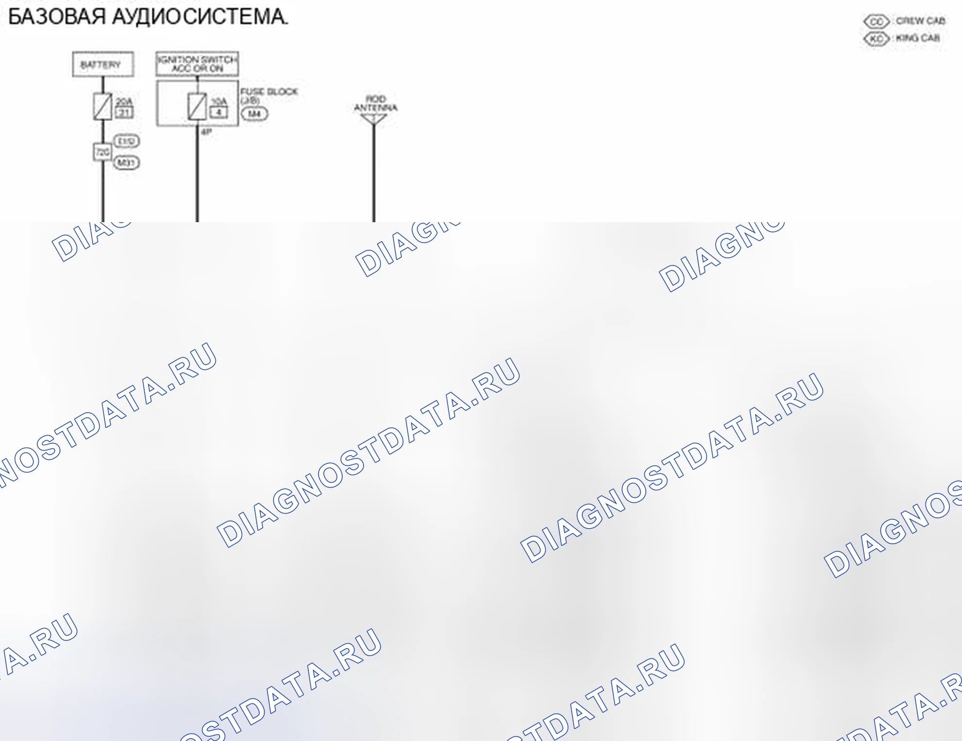 Рис. 110: электросхема. Honda Today I