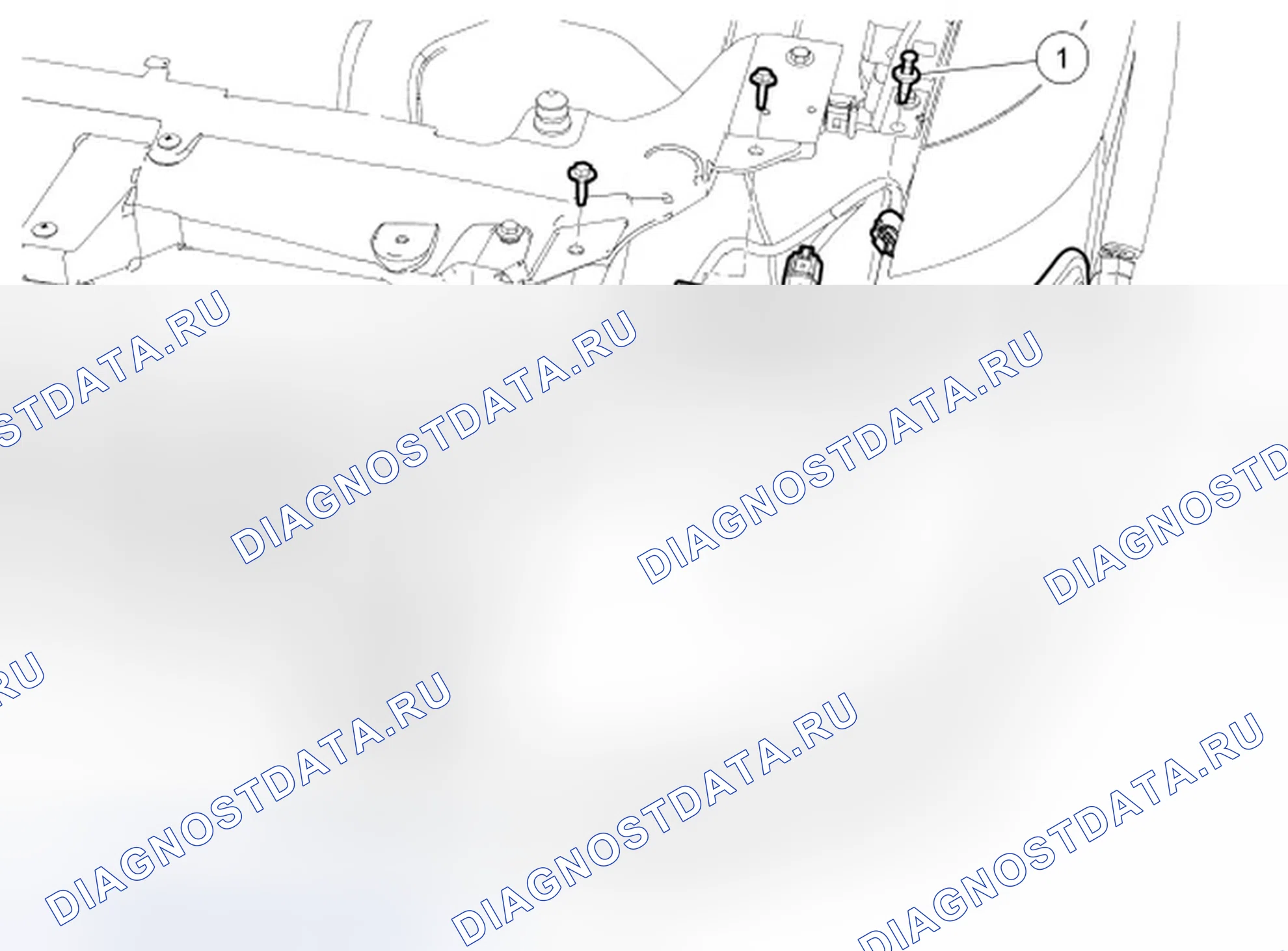 Рис. 1: Фара в сборе. Ford Flex I