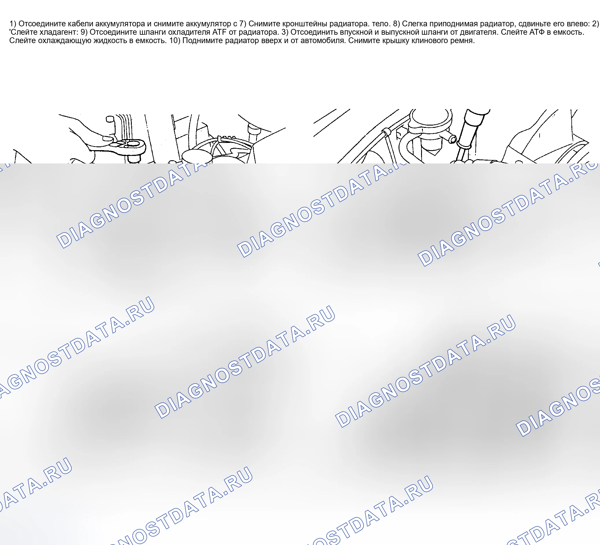 Рис. 5: Демонтаж. Subaru Legacy BC/BJ/BF