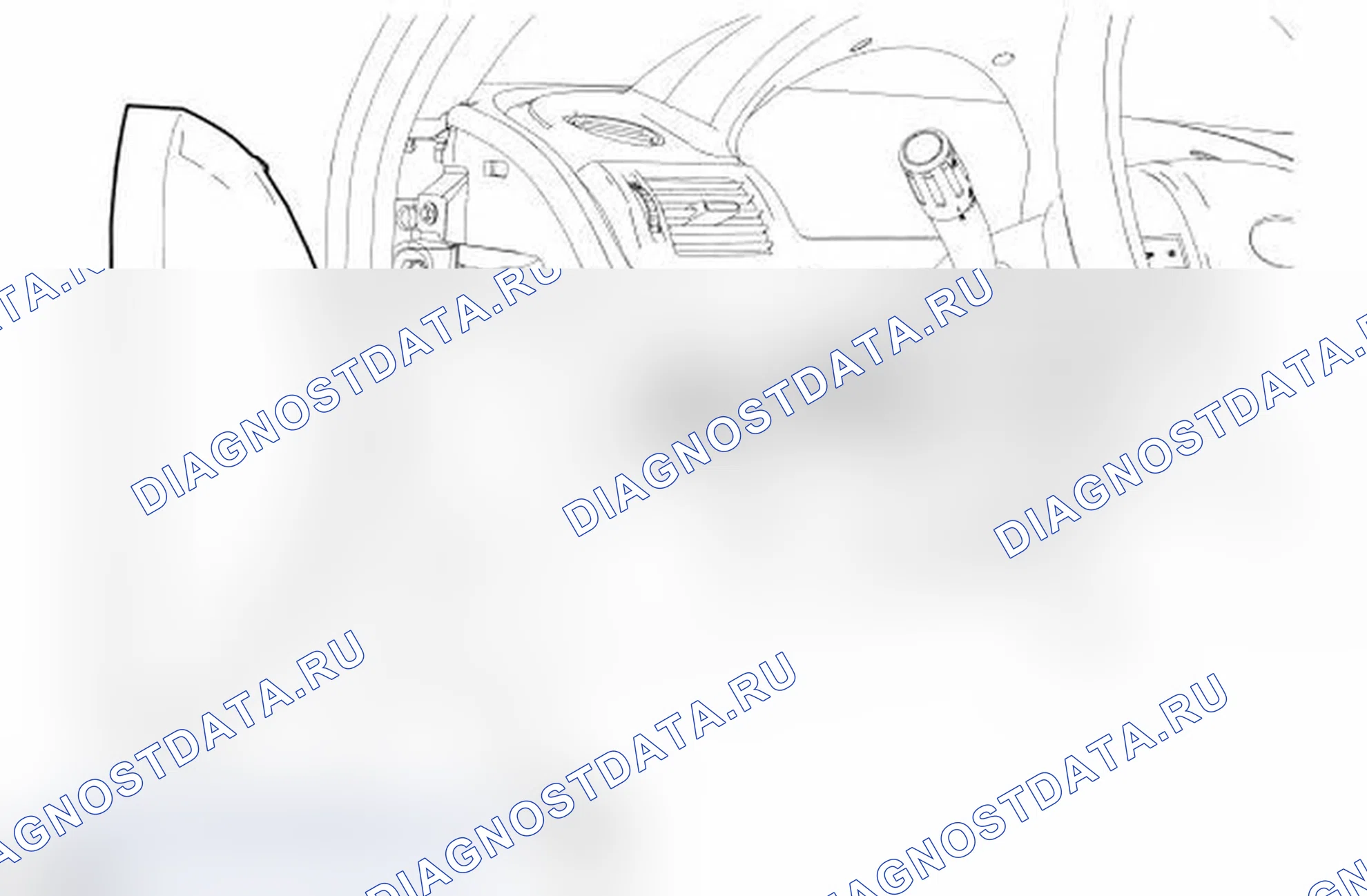 Рис. 72: Переключатель фар. Ford Taurus V
