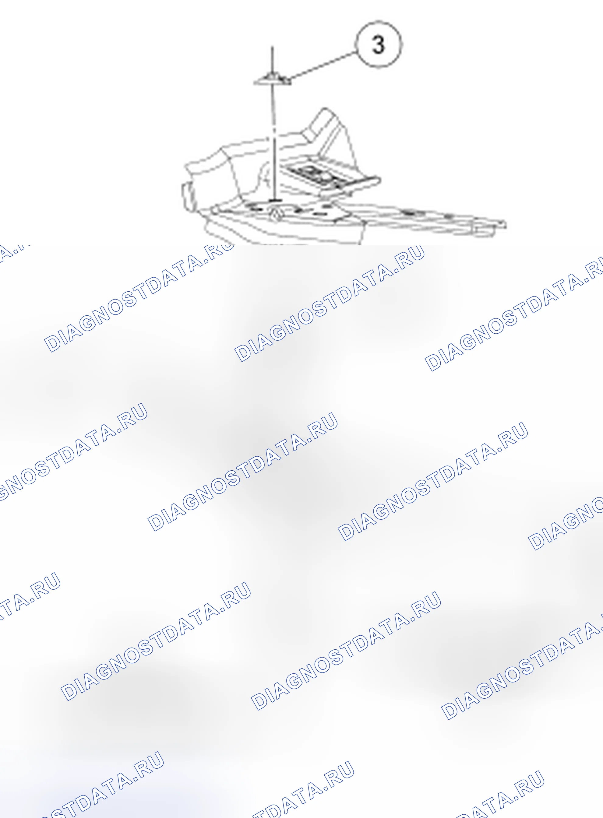 Рис. 3: Крепление кузова - № 1 (лев / прав, все кабины). Ford F-150 XII
