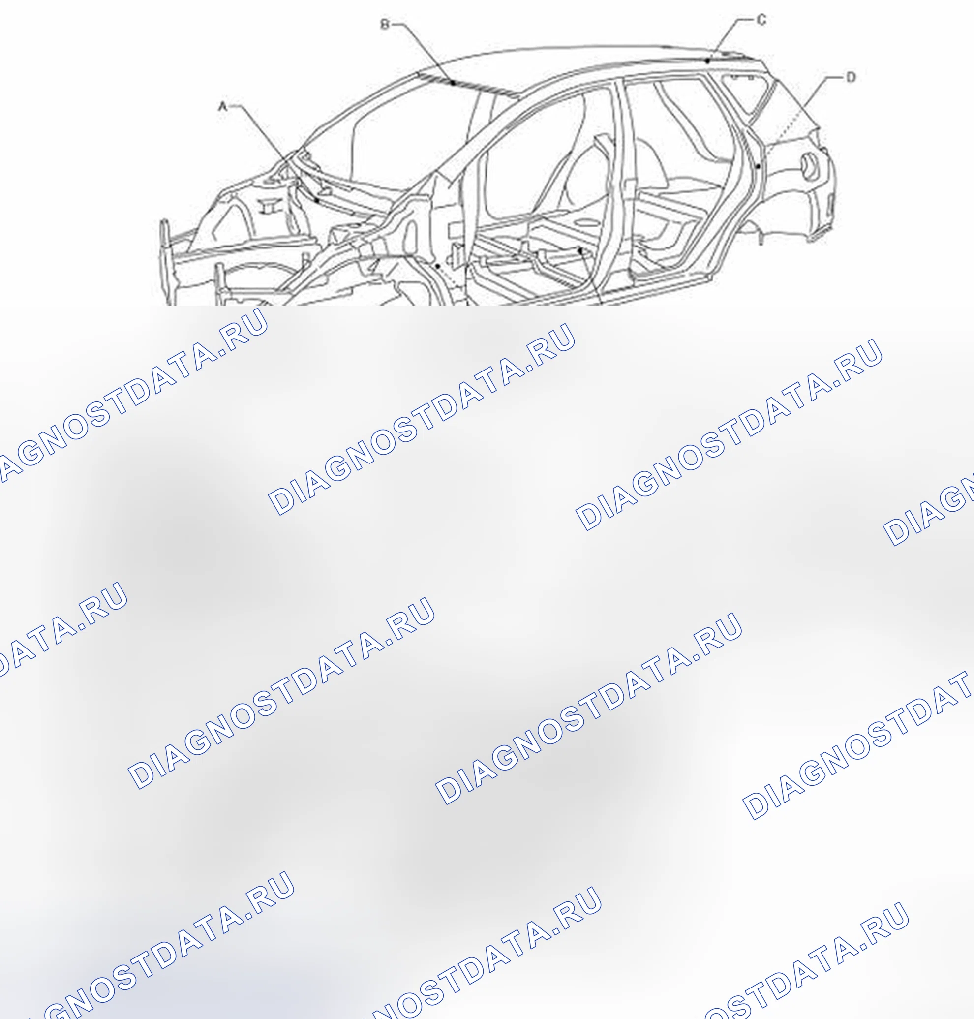 Рис. 20: Метки центра тела. Honda Inspire I