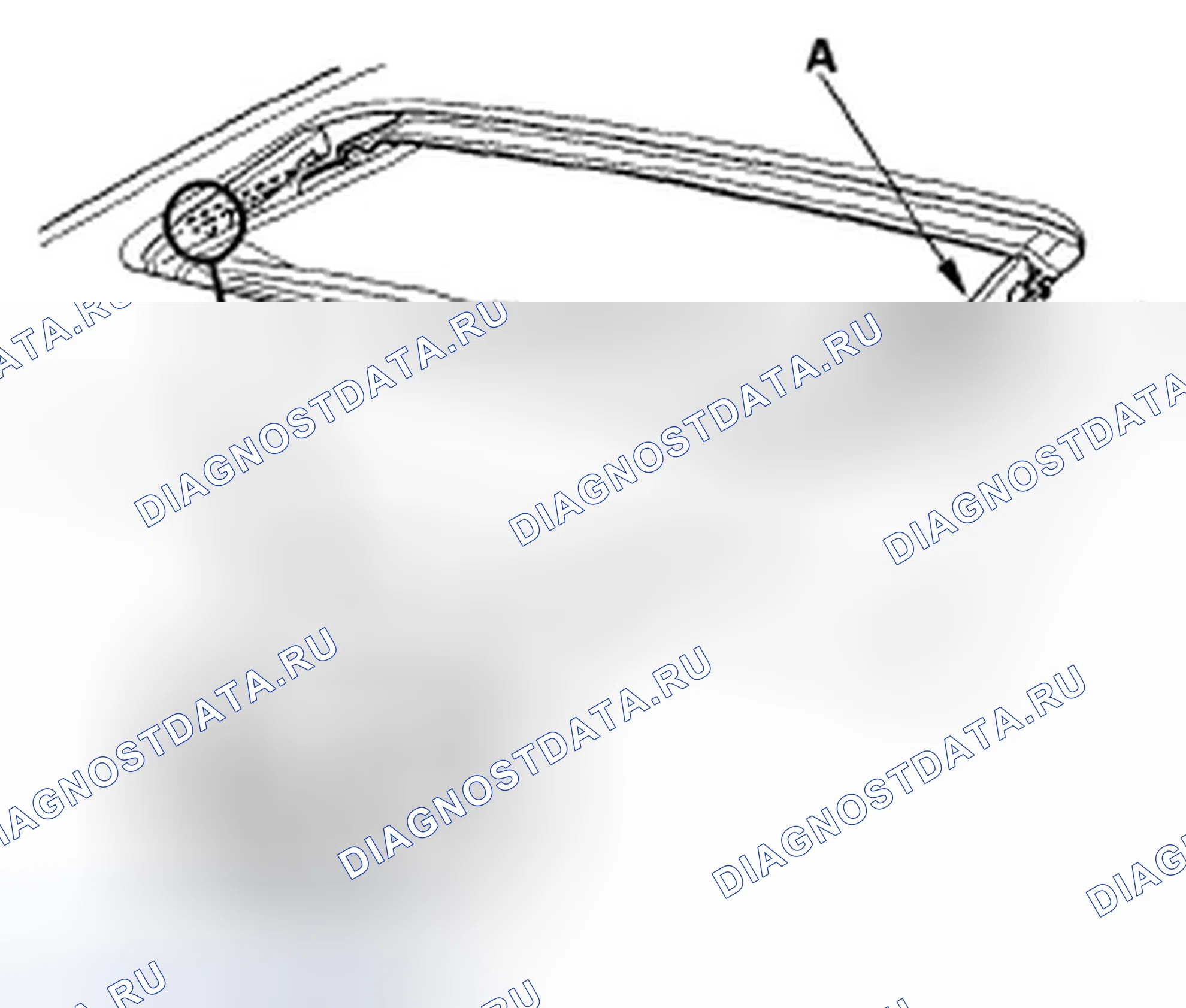 Рис. 9: Замена дренажного канала. Acura TSX I