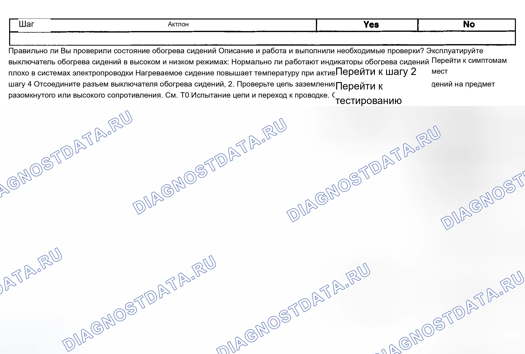 Рис. 33: Неисправность индикатора режима переключения обогреваемого сиденья. Chevrolet Silverado 2500 
