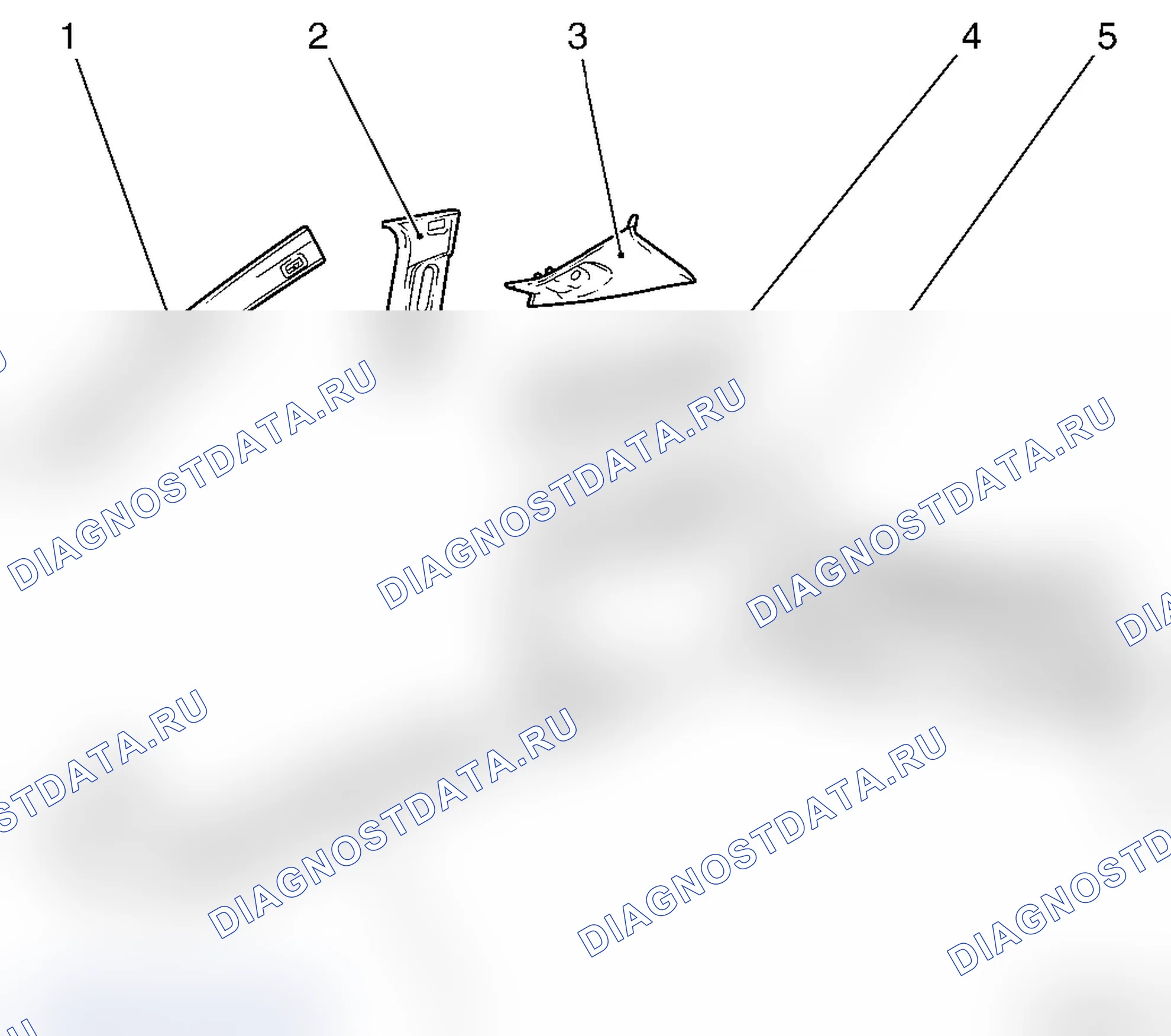 Расположение внутренней обшивки - L08. Opel Astra H