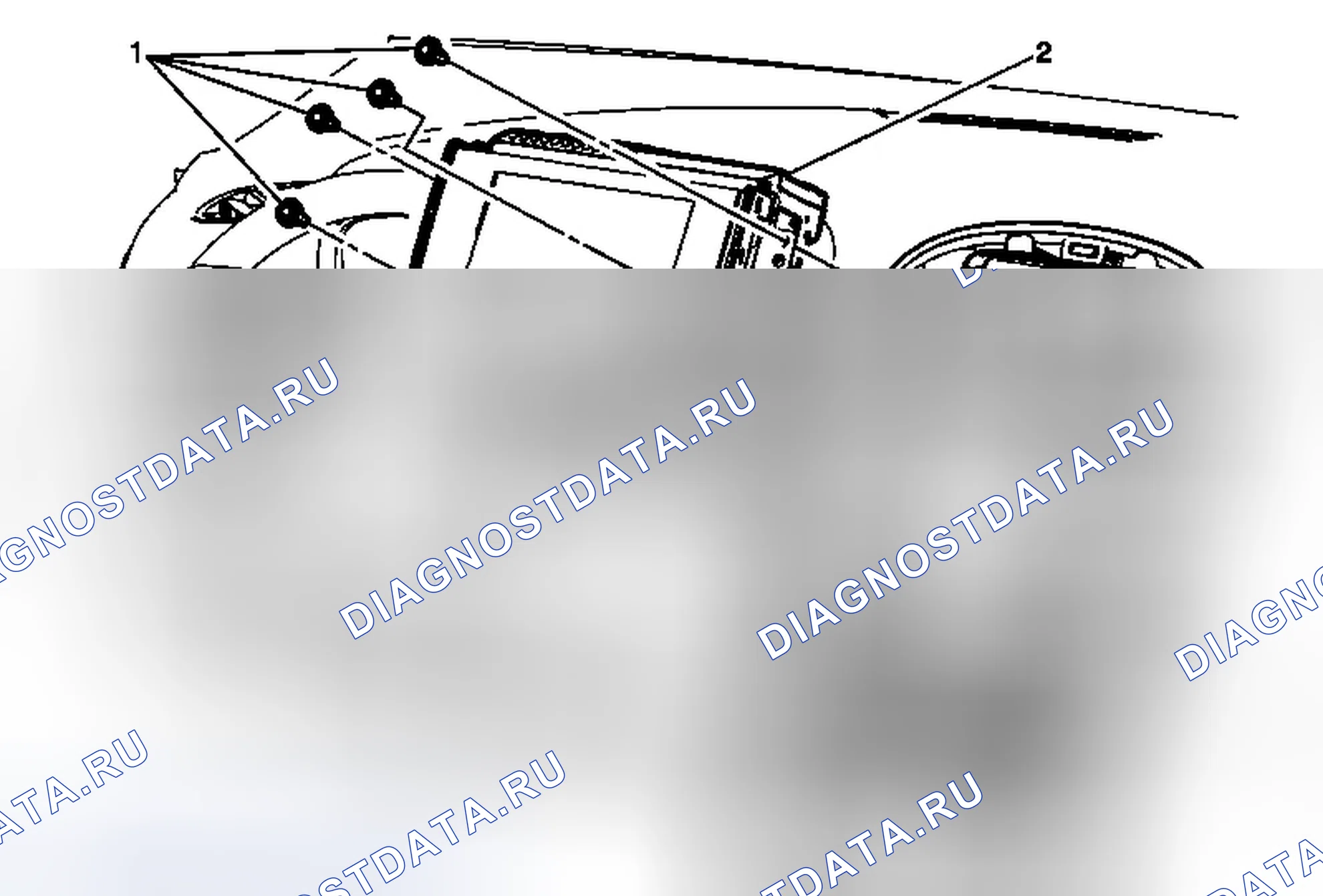 Рис. 7: Замена дисплея с информацией о водителе (UDY). Chevrolet Malibu VIII рестайлинг