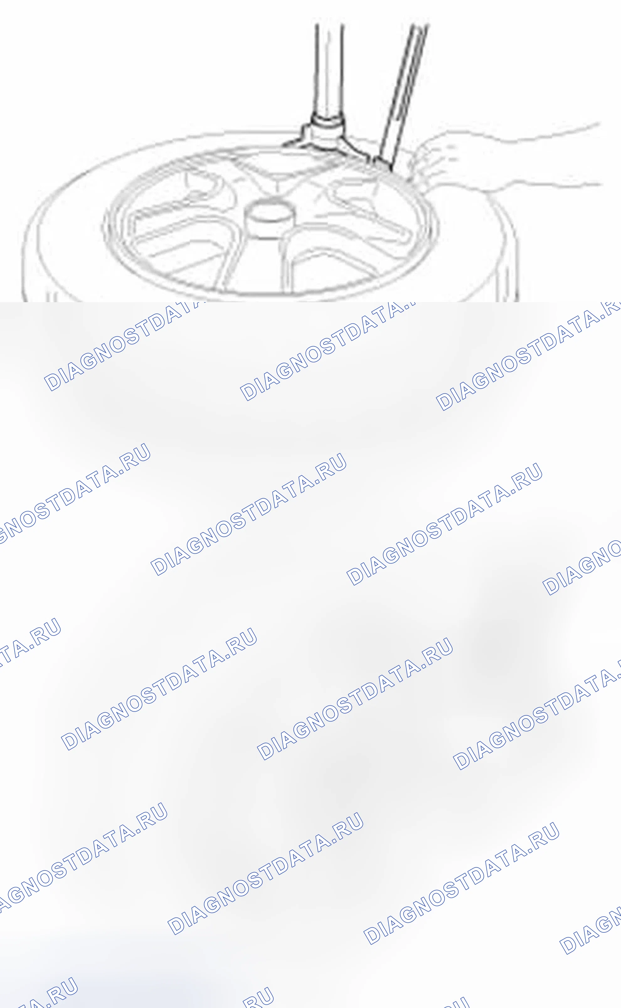 Рис. 8: Снятие шины. Hyundai Elantra V