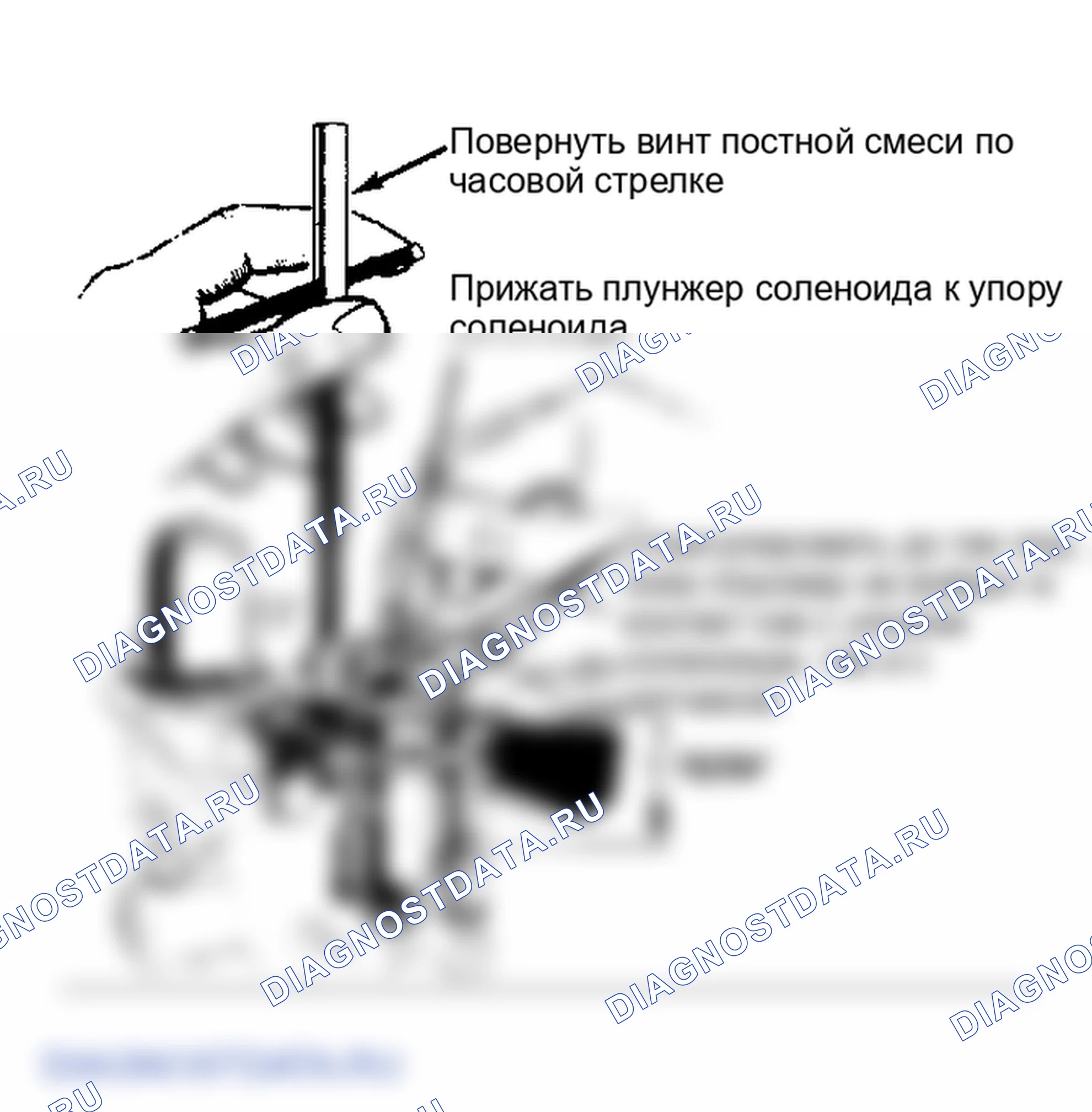 Рис. 14: Управляющий соленоид регулировочной смеси. GMC Value Van P2500 